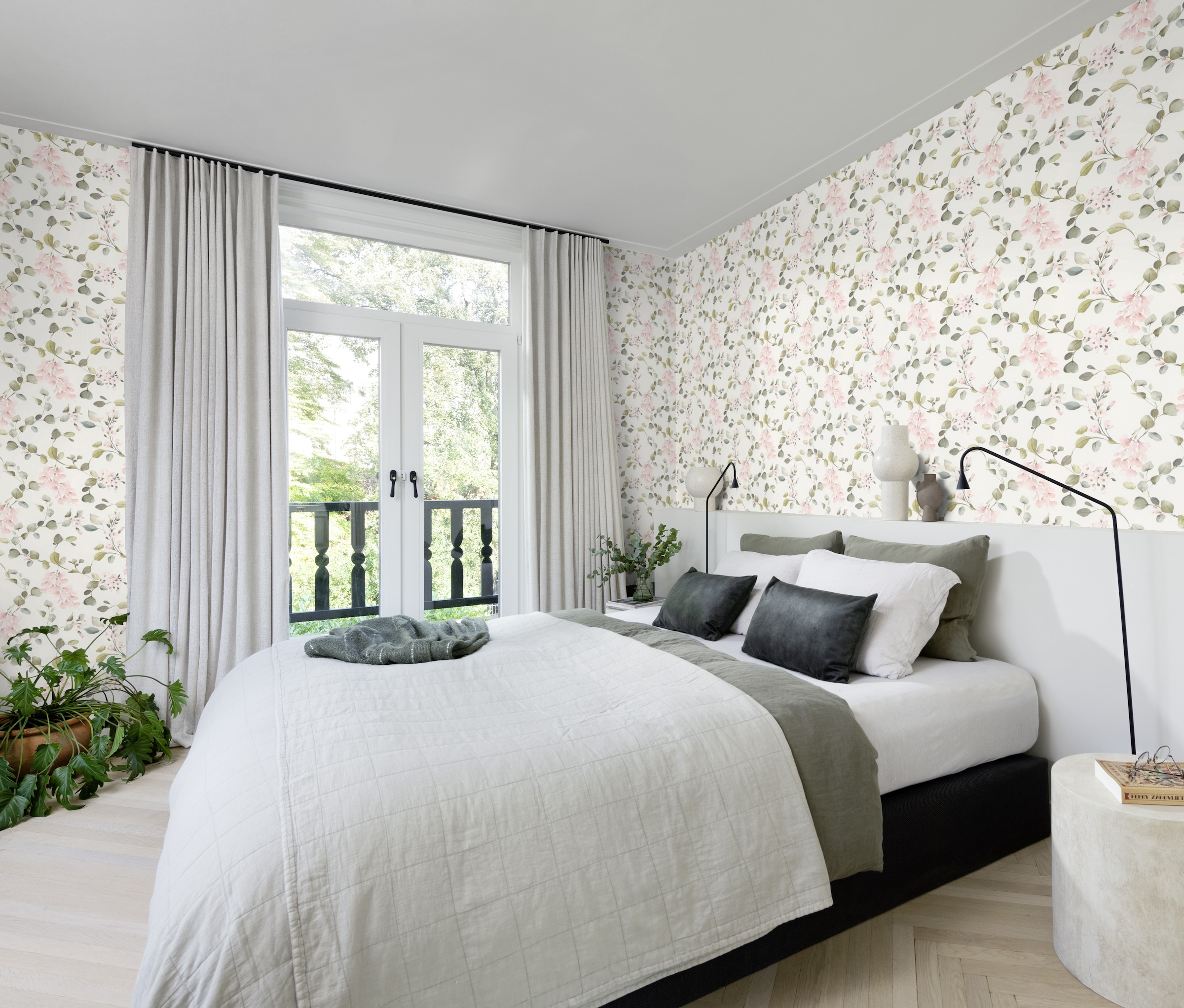 Rasch Papiertapete »mit Blüten« Motiv glatt Blumen