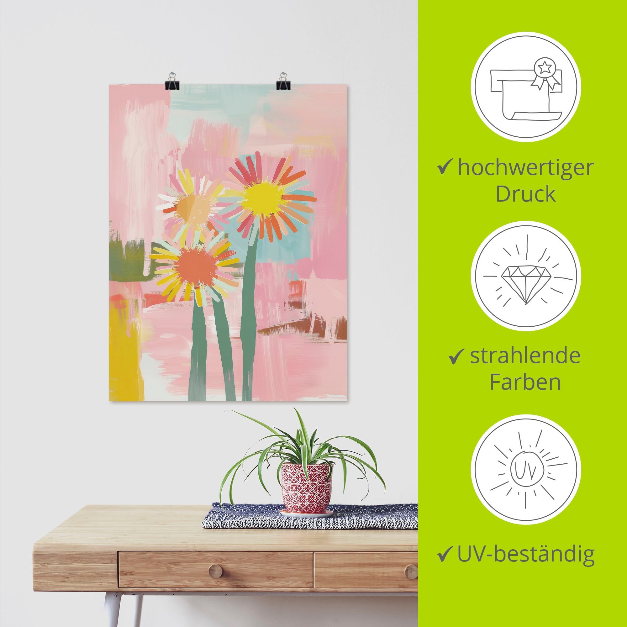 Artland Wandbild »Flüstern des Sommers« 1 Stk. tlg. als Alubild, Leinwandbild, Poster, Wandaufkleber in verschied. Größen