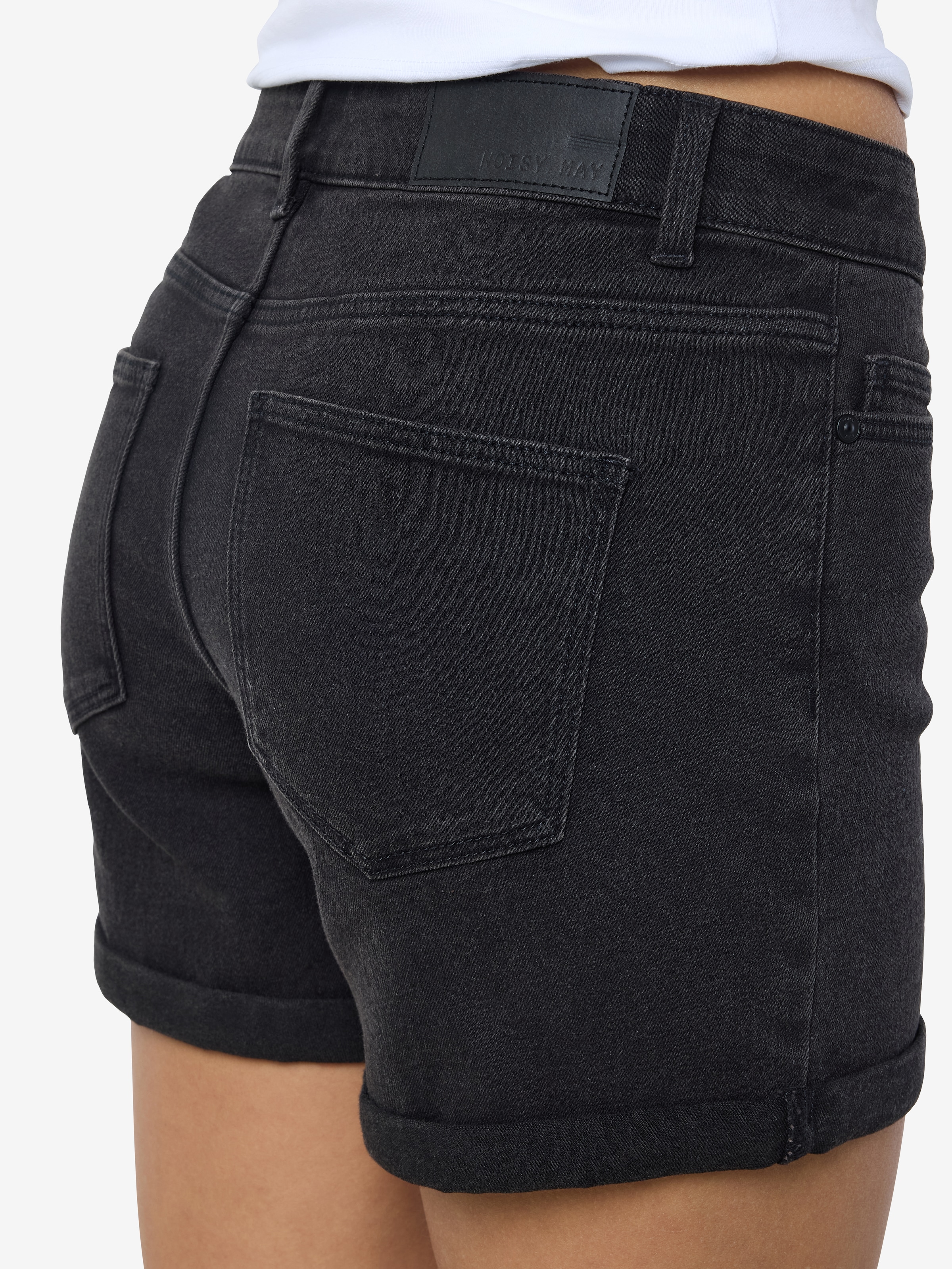 Noisy may Jeansshorts »NMDEBBY NW SLIM SHORTS VI519BL NOOS«