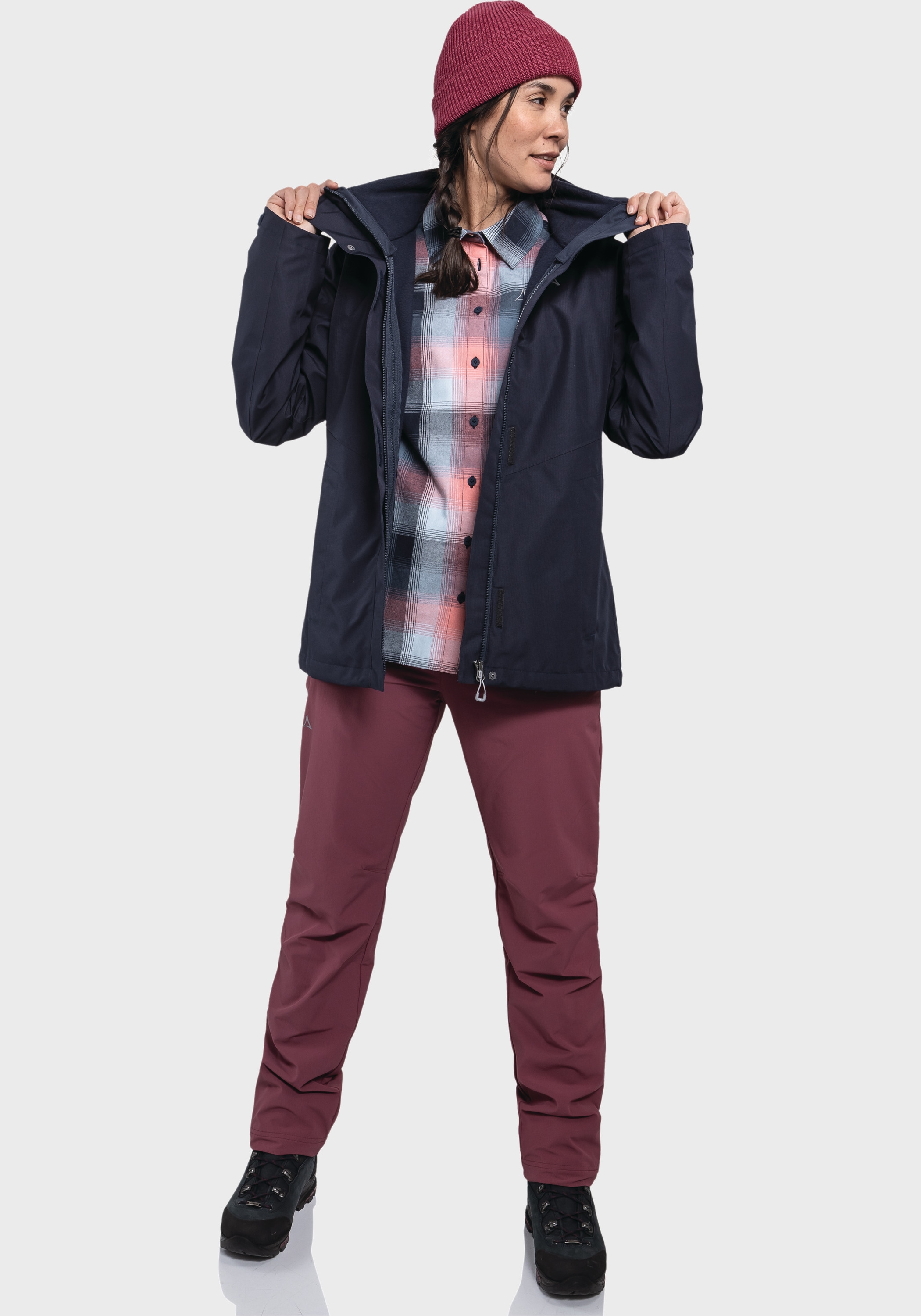 Schöffel Doppeljacke »Hiking 3in1 Jacket Style Okere WMS«, mit Kapuze