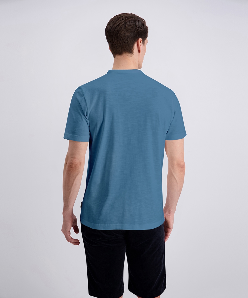Pierre Cardin Henleyshirt »Henley uni slub yarn« aus Slub Yarn Qualität