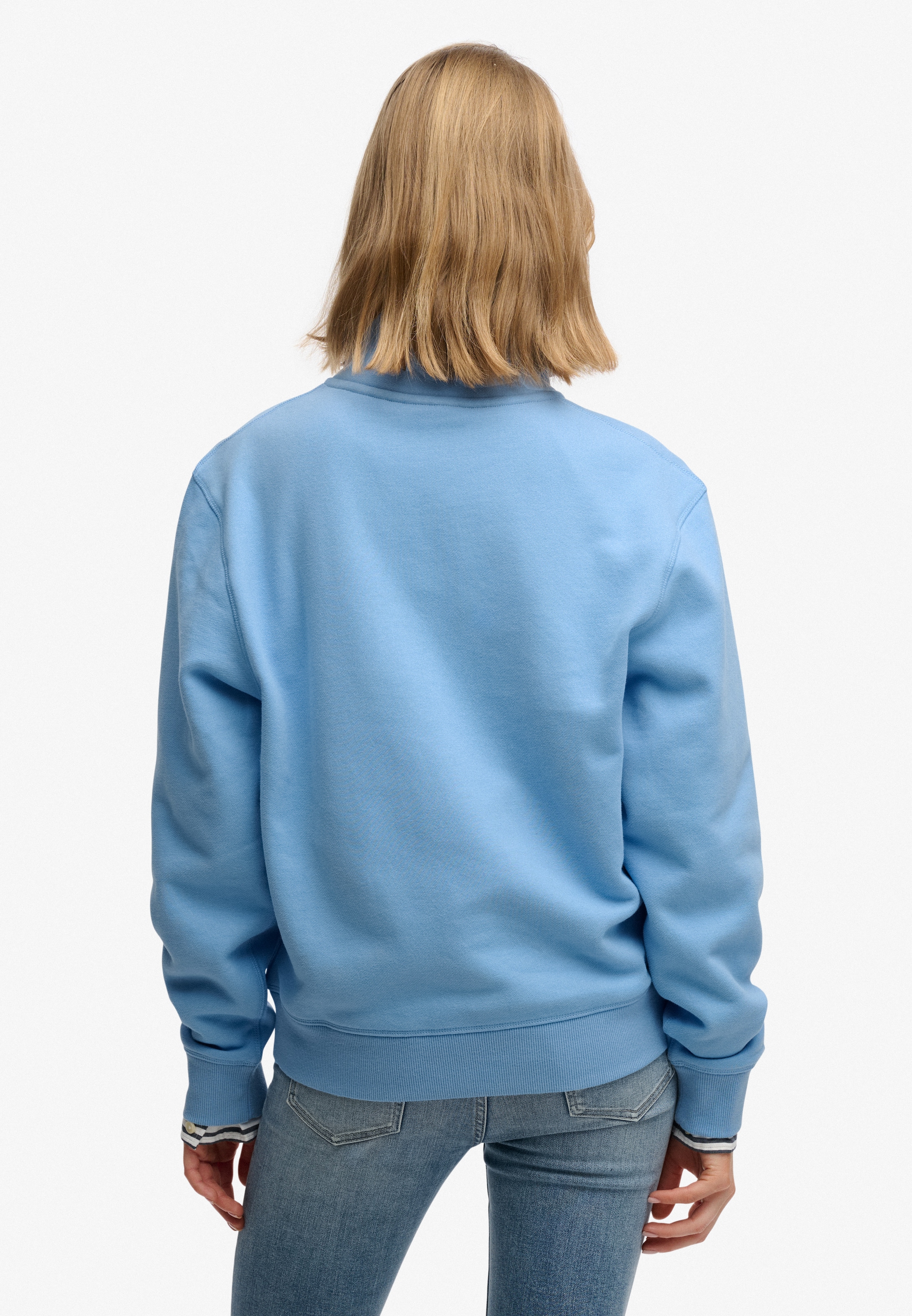 Superdry Sweatshirt »ESSENTIAL LOGO EMB HALF ZIP«
