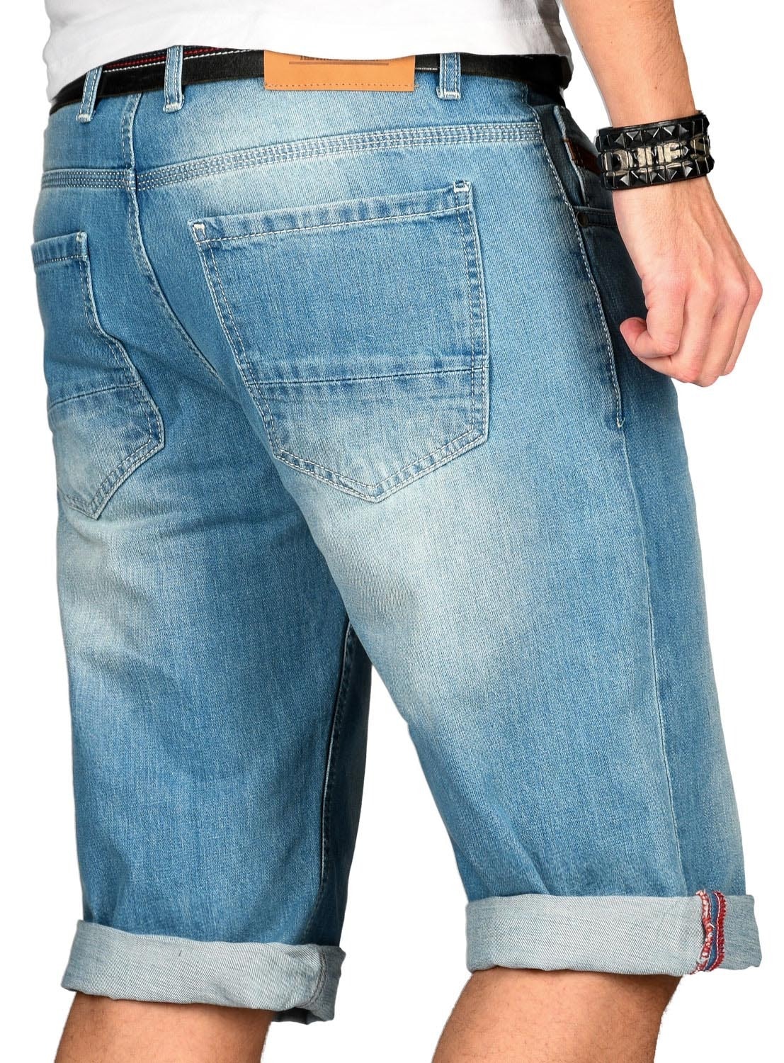 Alessandro Salvarini Jeansshorts »A. Salvarini Herren Shorts kurze Hose«