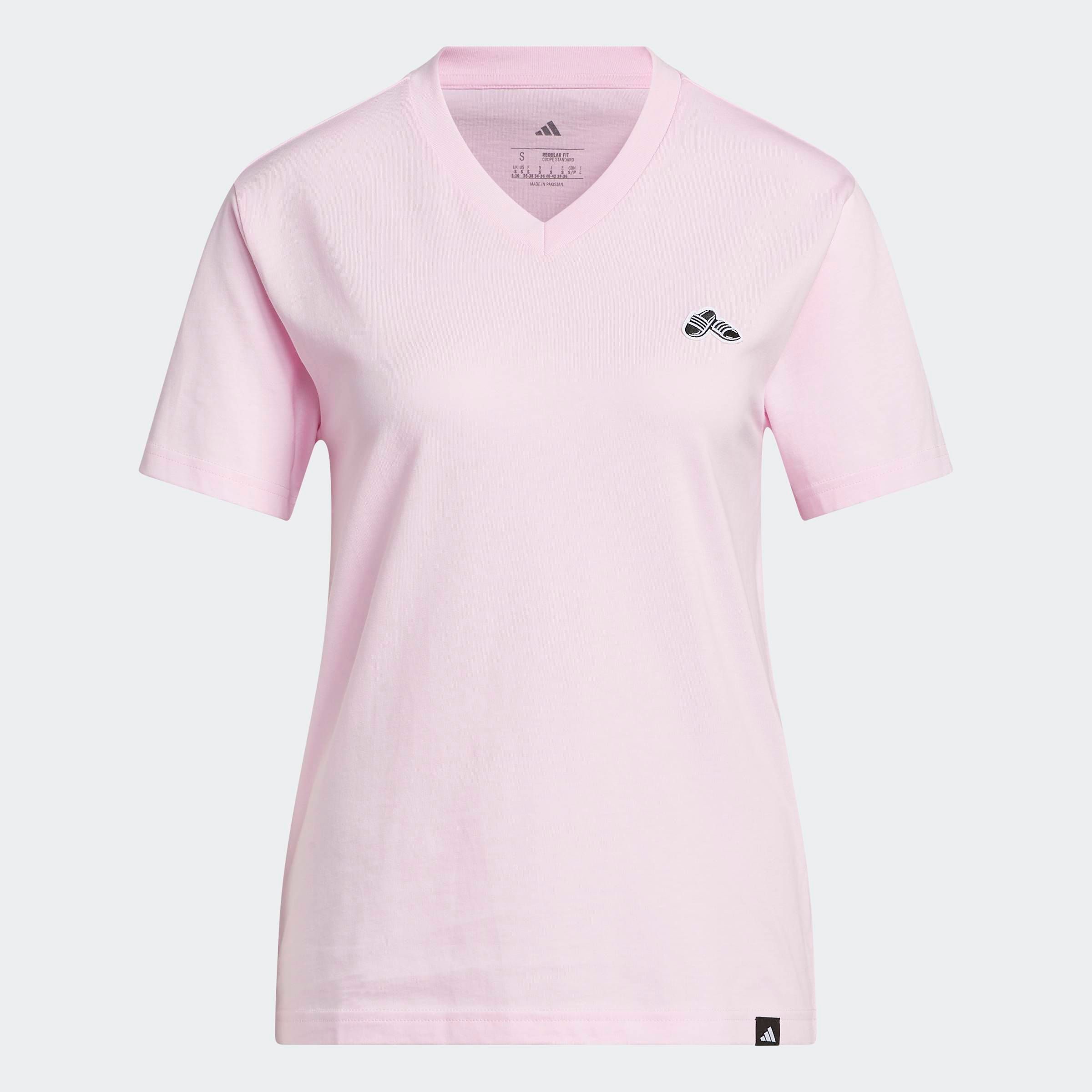 adidas Sportswear T-Shirt »SUMMER SLIDE GRAPHIC MIT V-AUSSCHNITT«