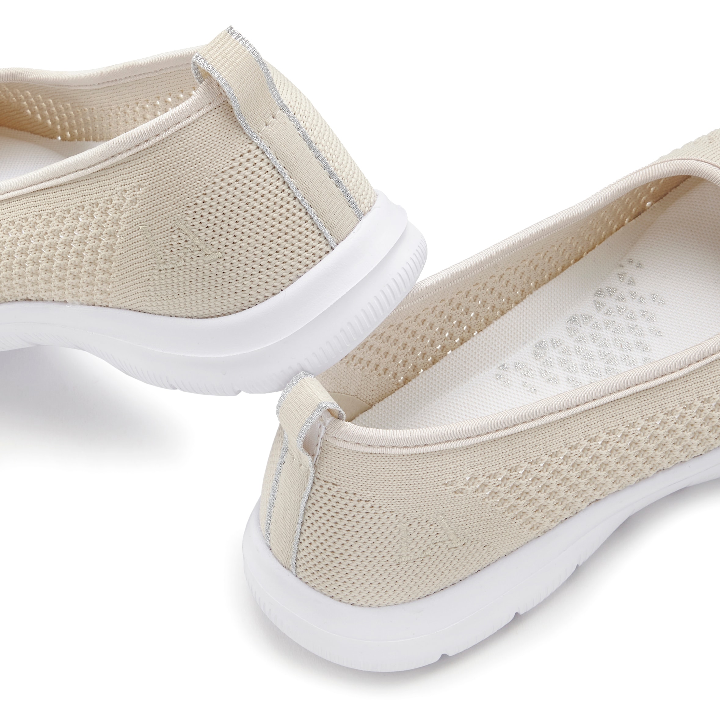 LASCANA Sneaker Ballerinas, ultraleichter Slipper, Freizeitschuh zum Reinschlüpfen VEGAN