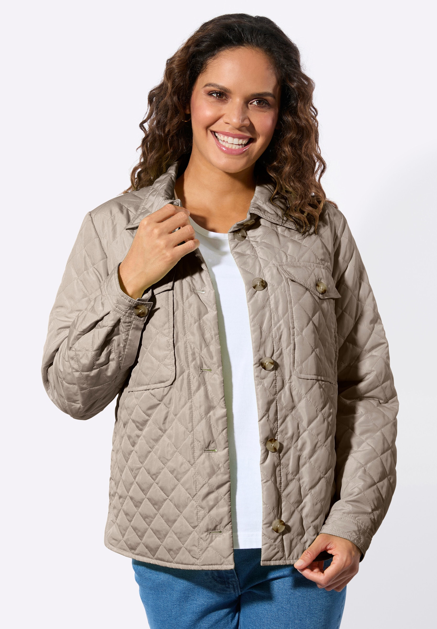 Witt Blusenblazer »Blusenjacke Blusenjacke mit aufgesetzten Brusttaschen«