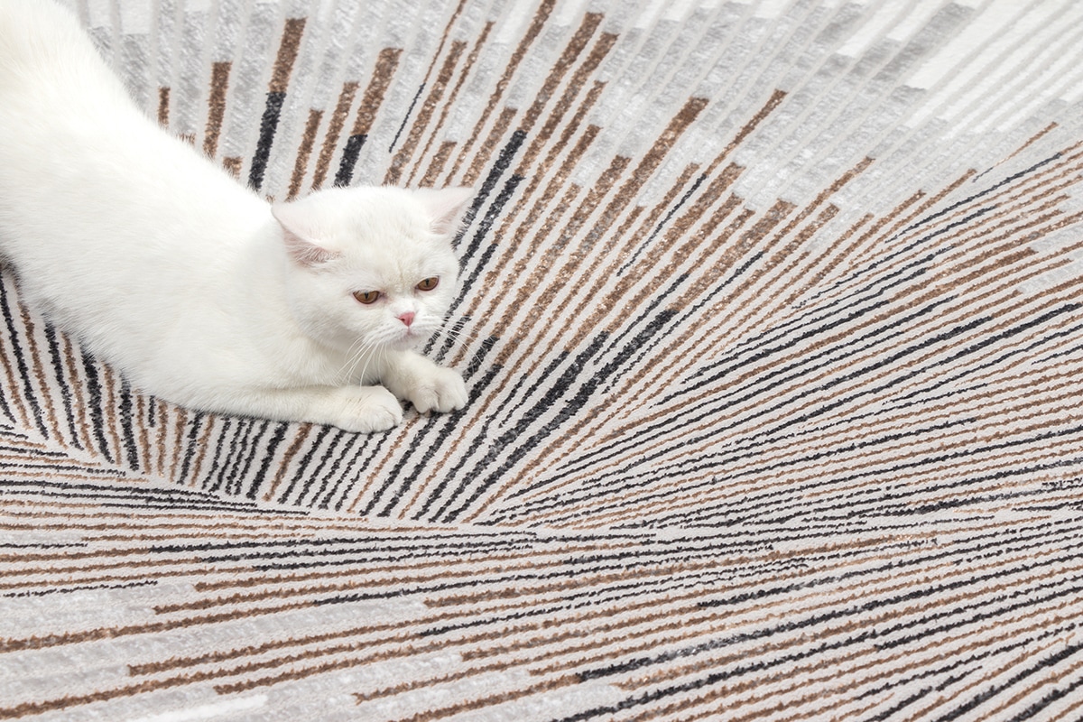 the carpet Teppich »Mila«, rechteckig, 8 mm Höhe, moderner Wohnzimmer Teppich elegant glänzender Flor