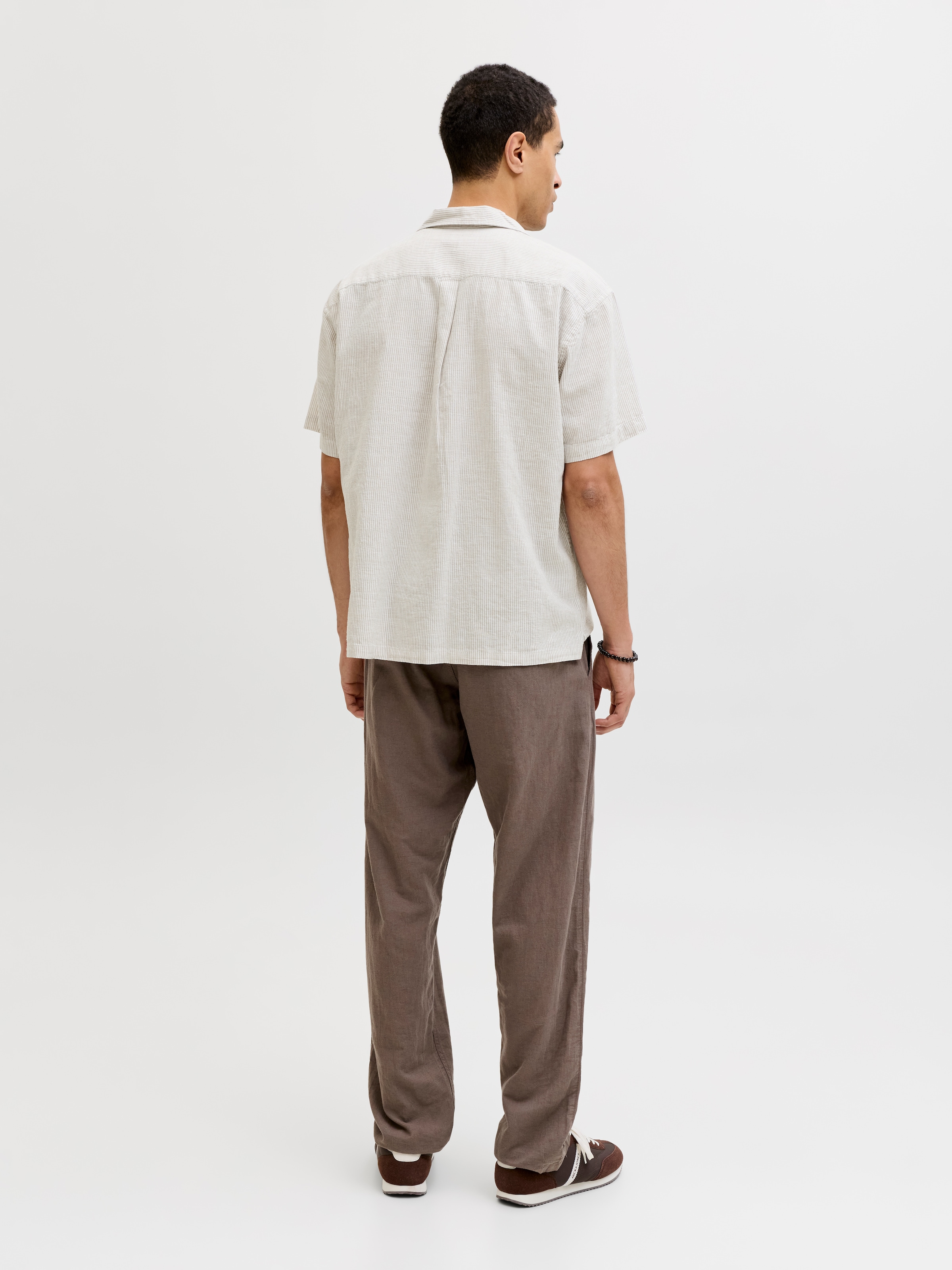 Jack & Jones Kurzarmhemd »JJESUMMER LINEN BLEND RESORT SHIRT SS SN« Baumwollmischung, relaxed fit