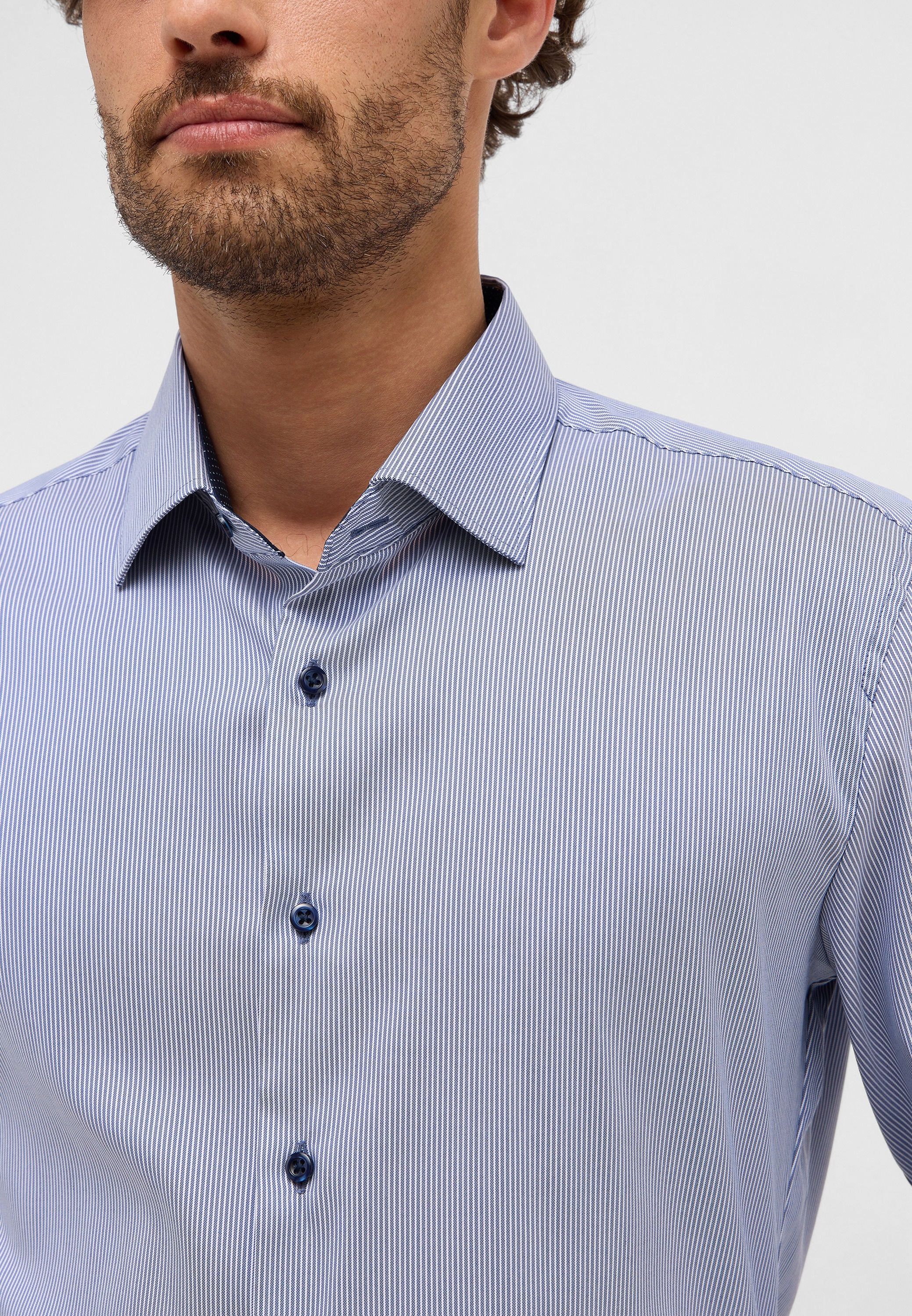 Eterna Langarmhemd »SLIM FIT«, EASY IRON (bügelleicht)