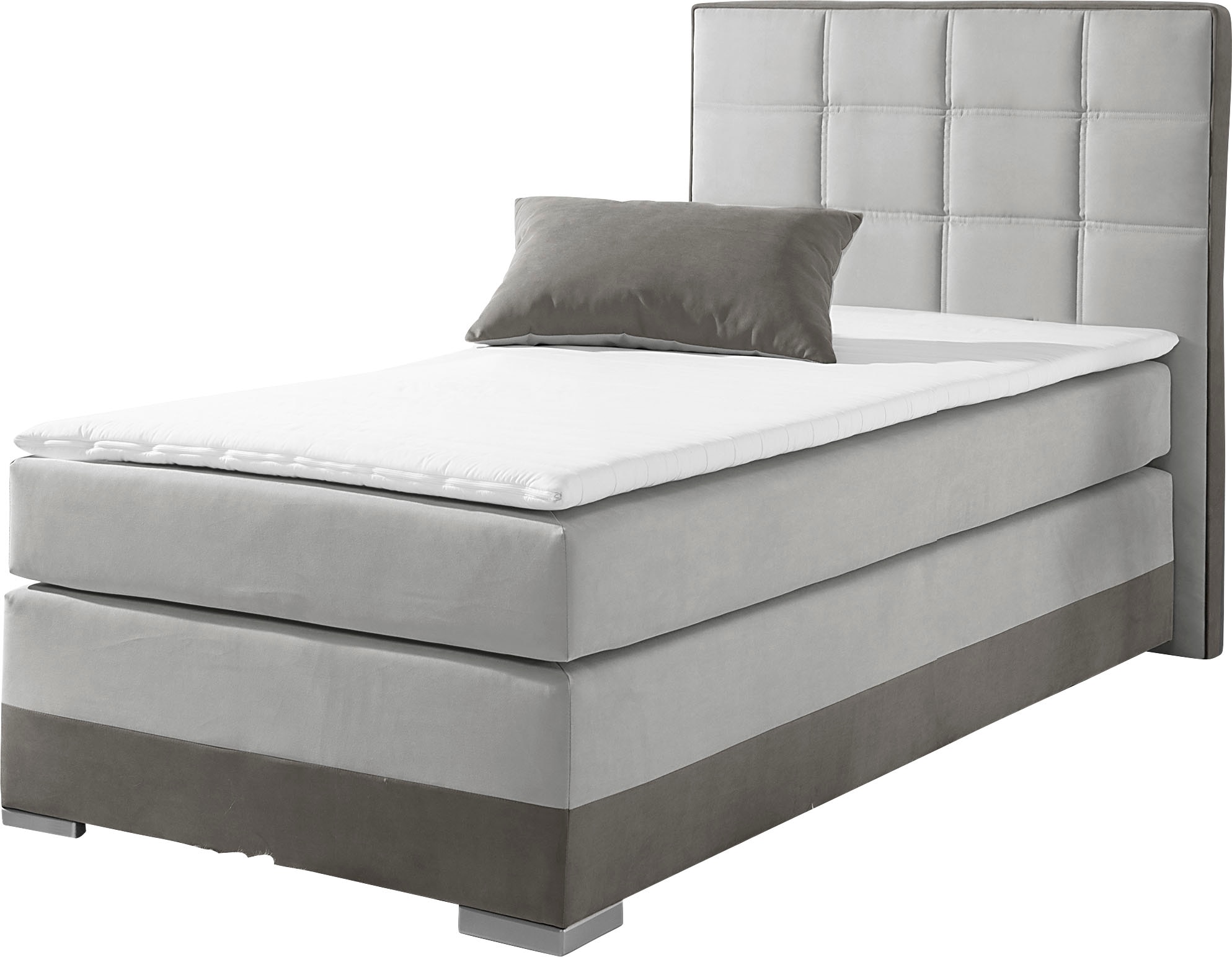 INOSIGN Boxspringbett inklusive Topper und Wendekissen