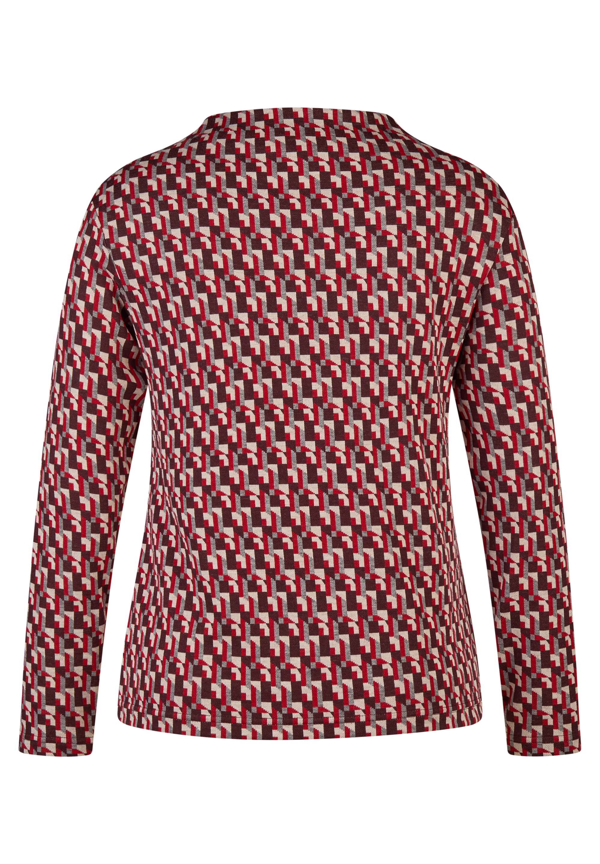 Rabe Langarmshirt mit grafischem Muster