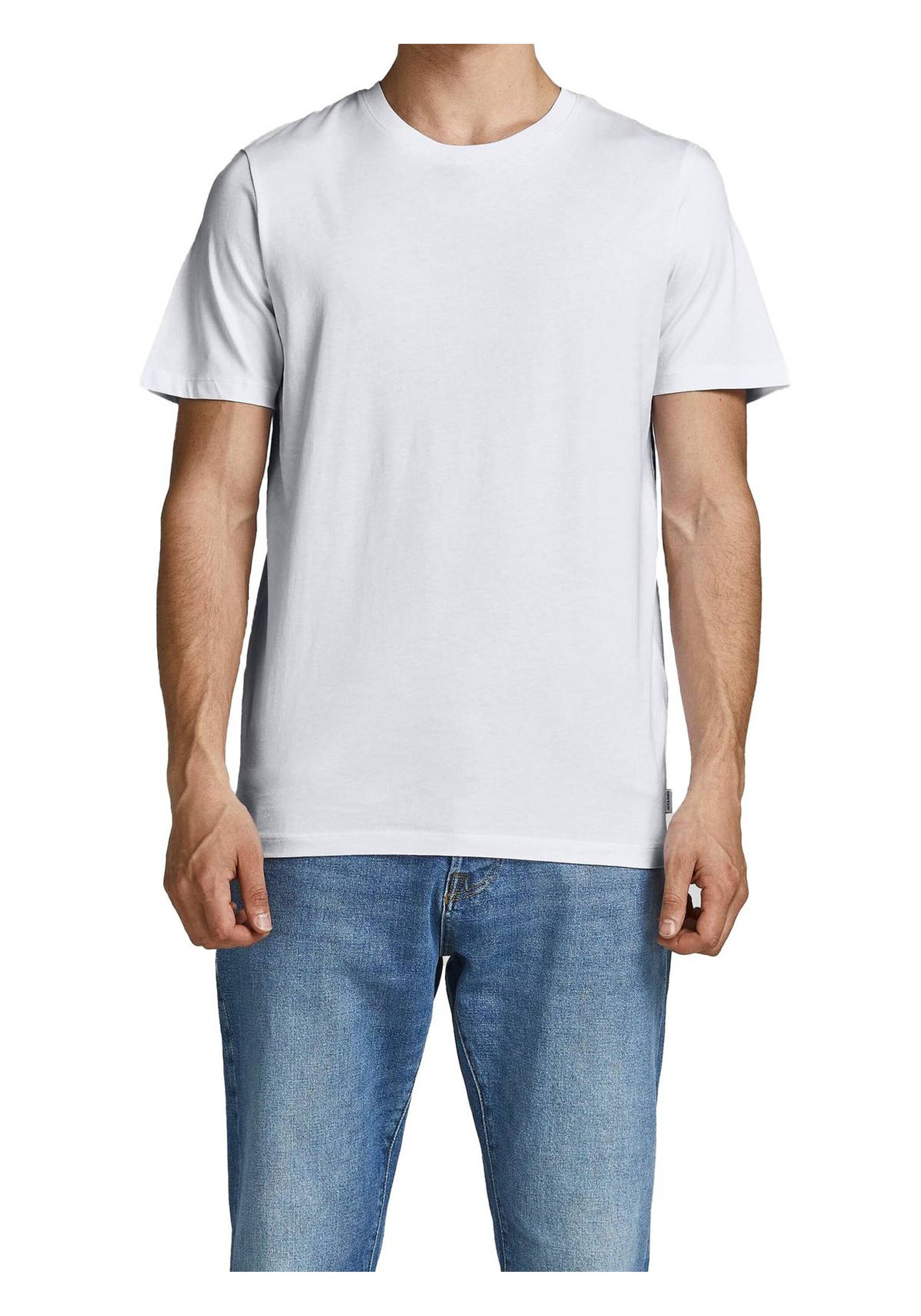 Jack & Jones T-Shirt »T-Shirt JJEORGANIC BASIC TEE O-NECK 5PK 5er Pack«