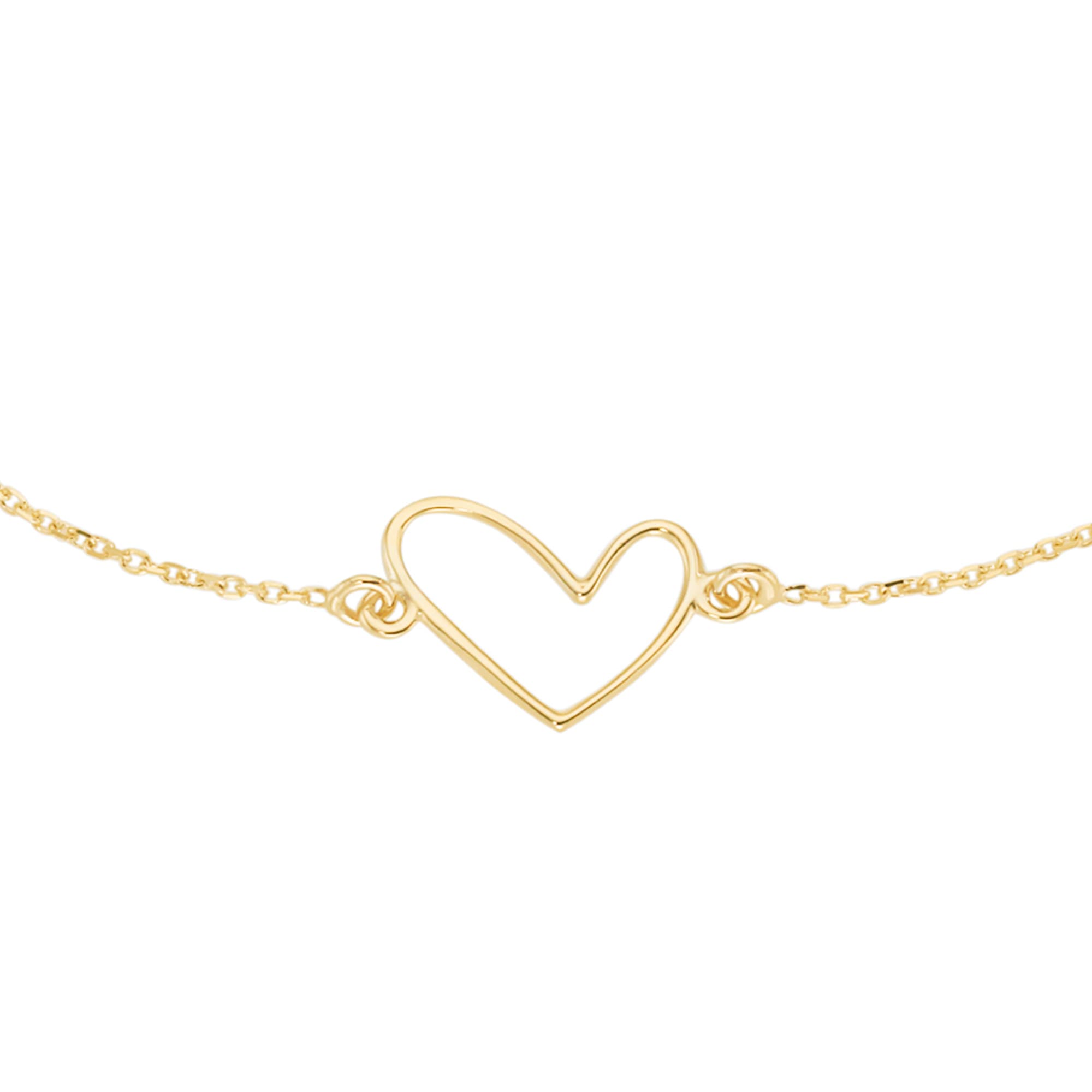 Luigi Merano Armband »Armband Herz Mittelteil, Gold 585«