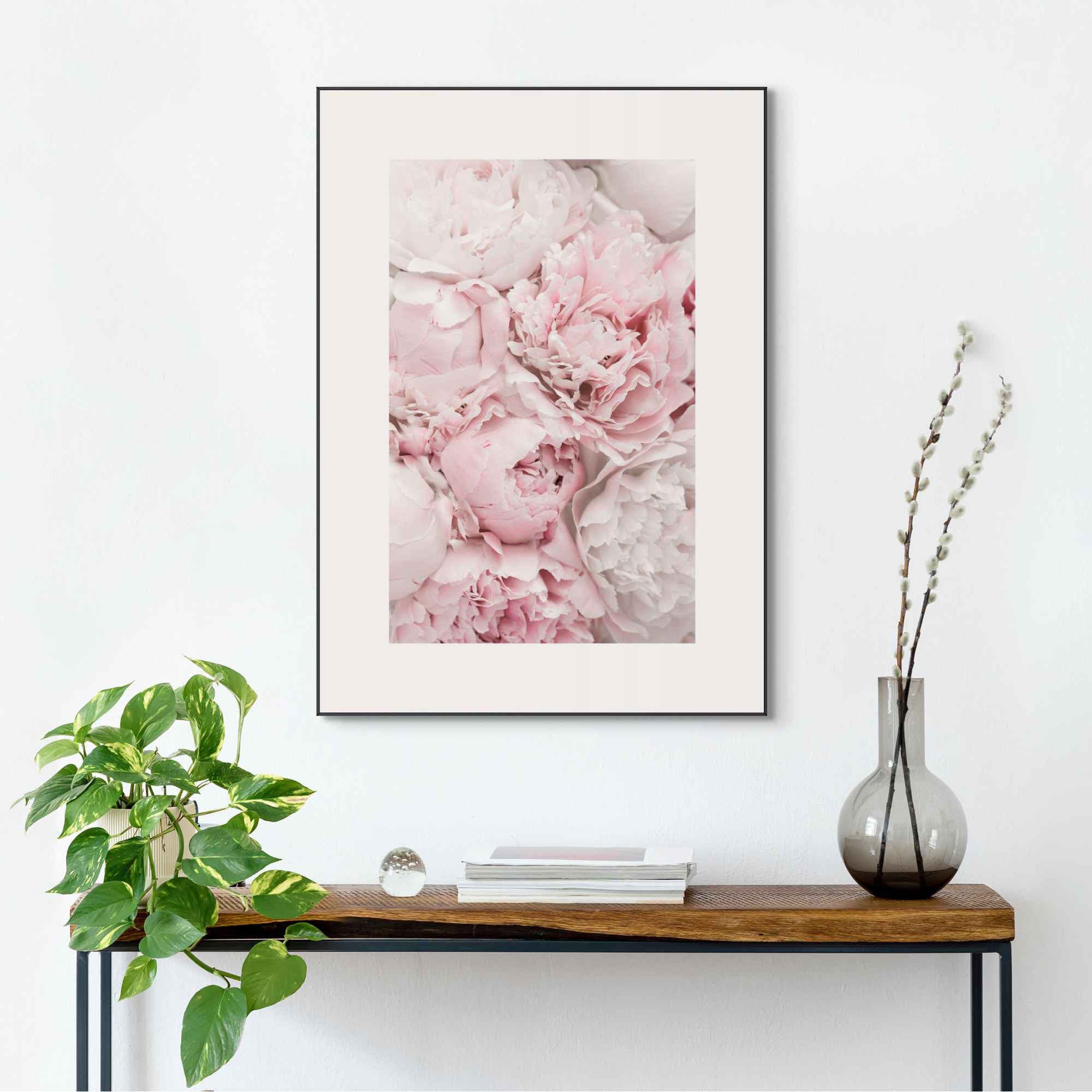 Reinders! Bild »Gerahmtes Bild Pfingstrosen Blumen - Romantisch«, Blumen, (1 St.)