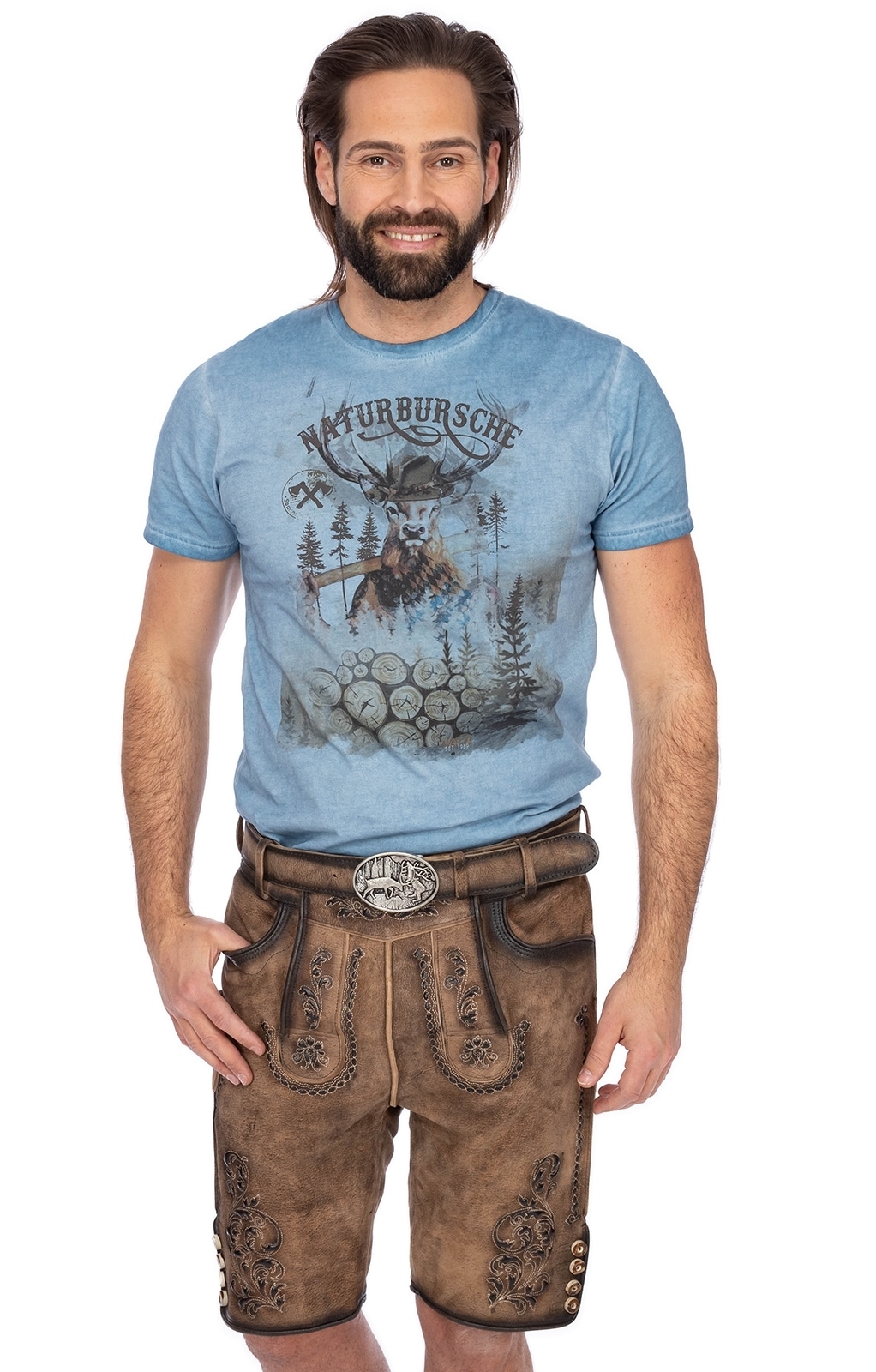 Gwandler Lederhose »Lederhose MARIUS-gespeckt«