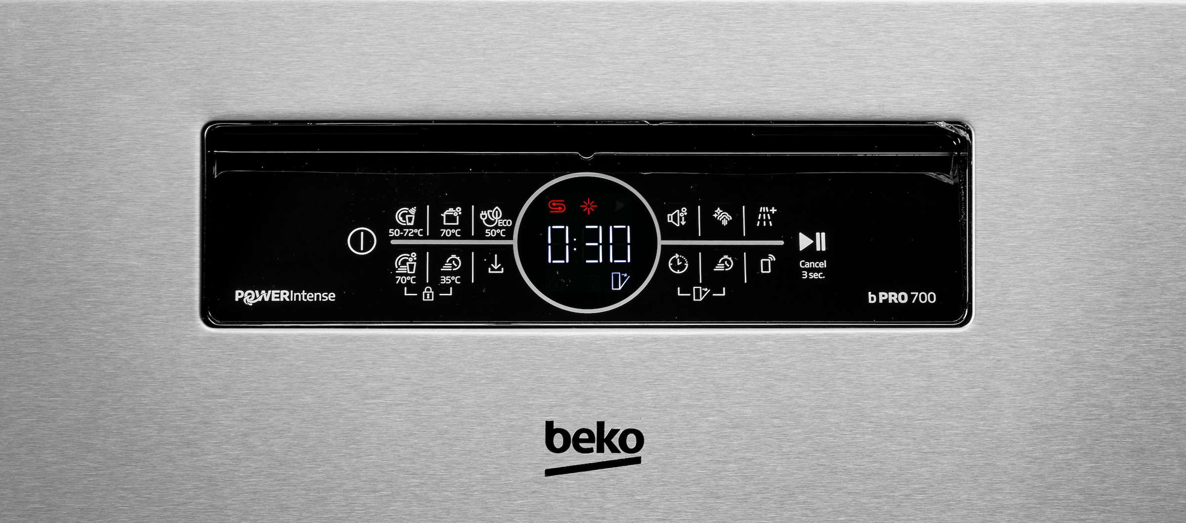 BEKO Unterbaugeschirrspüler »BDDN36462XP« 8,5 l 14 tlg. Maßgedecke Die PowerIntense-Technologie sorgt für herausragende Spülergebnisse
