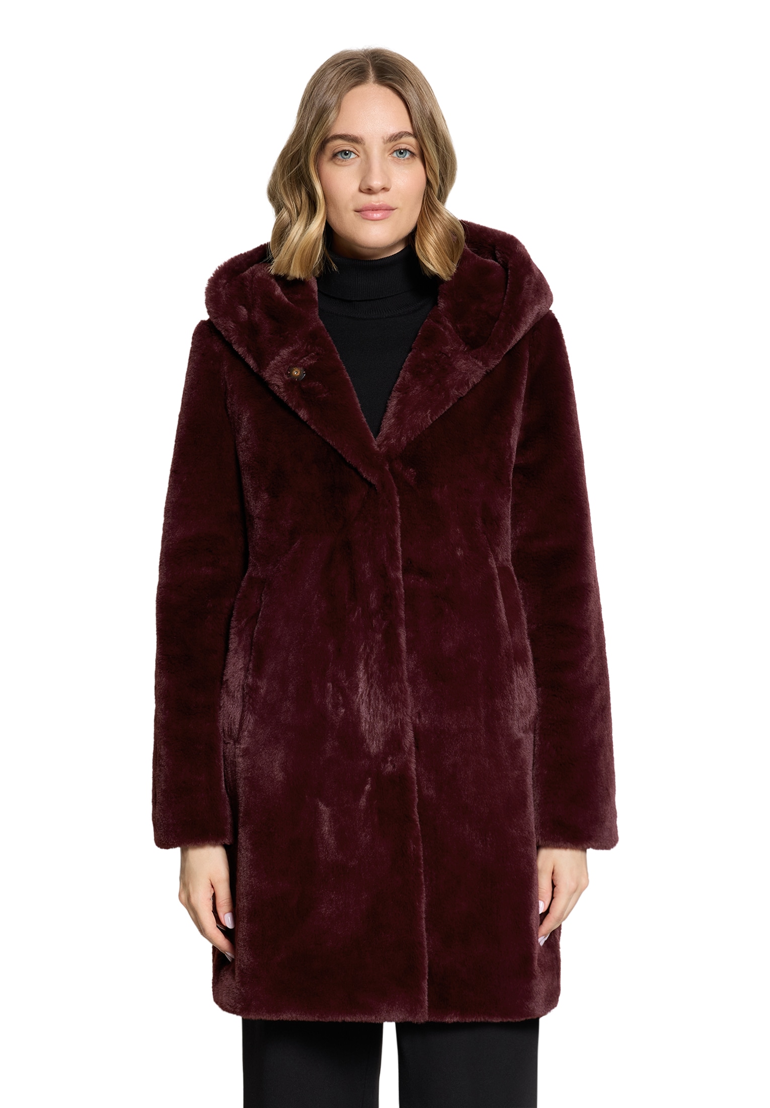 Betty Barclay Plüschjacke »Plüschjacke mit Kapuze«