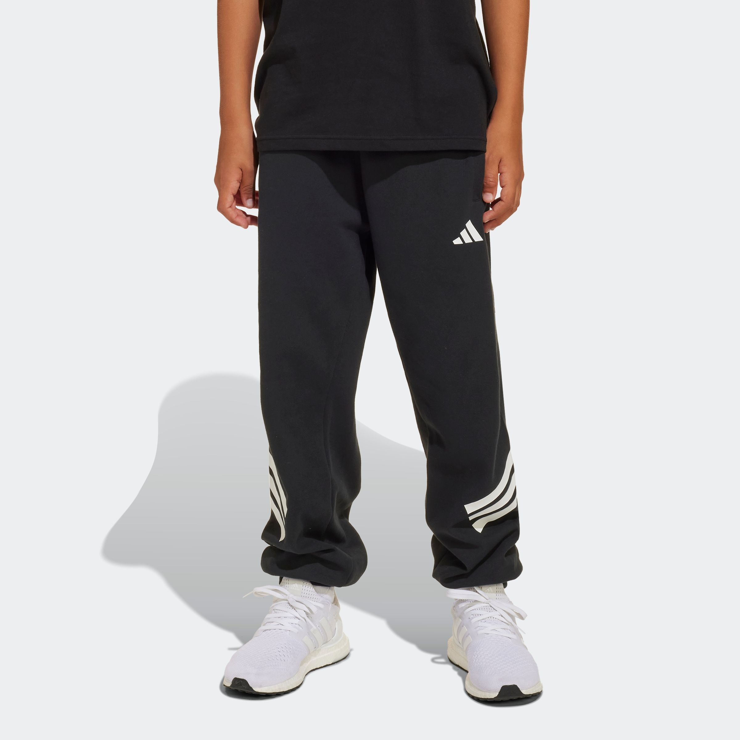Adidas Sportswear Sporthose »J FI 3S WIDE PT« in schwarz-weiß, Größe 140