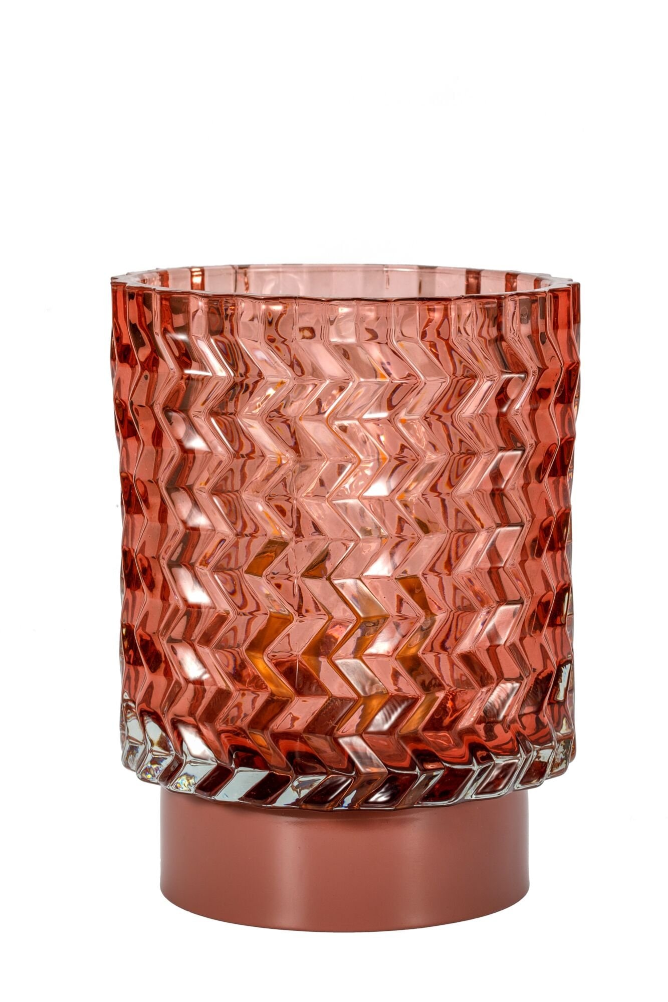 Pauleen LED Tischleuchte »Sweet Glamour mobile Rose Glas/Metall«, 1 flammig, Leuchtmittel E14 | LED fest integriert, E14, Timer Batterie