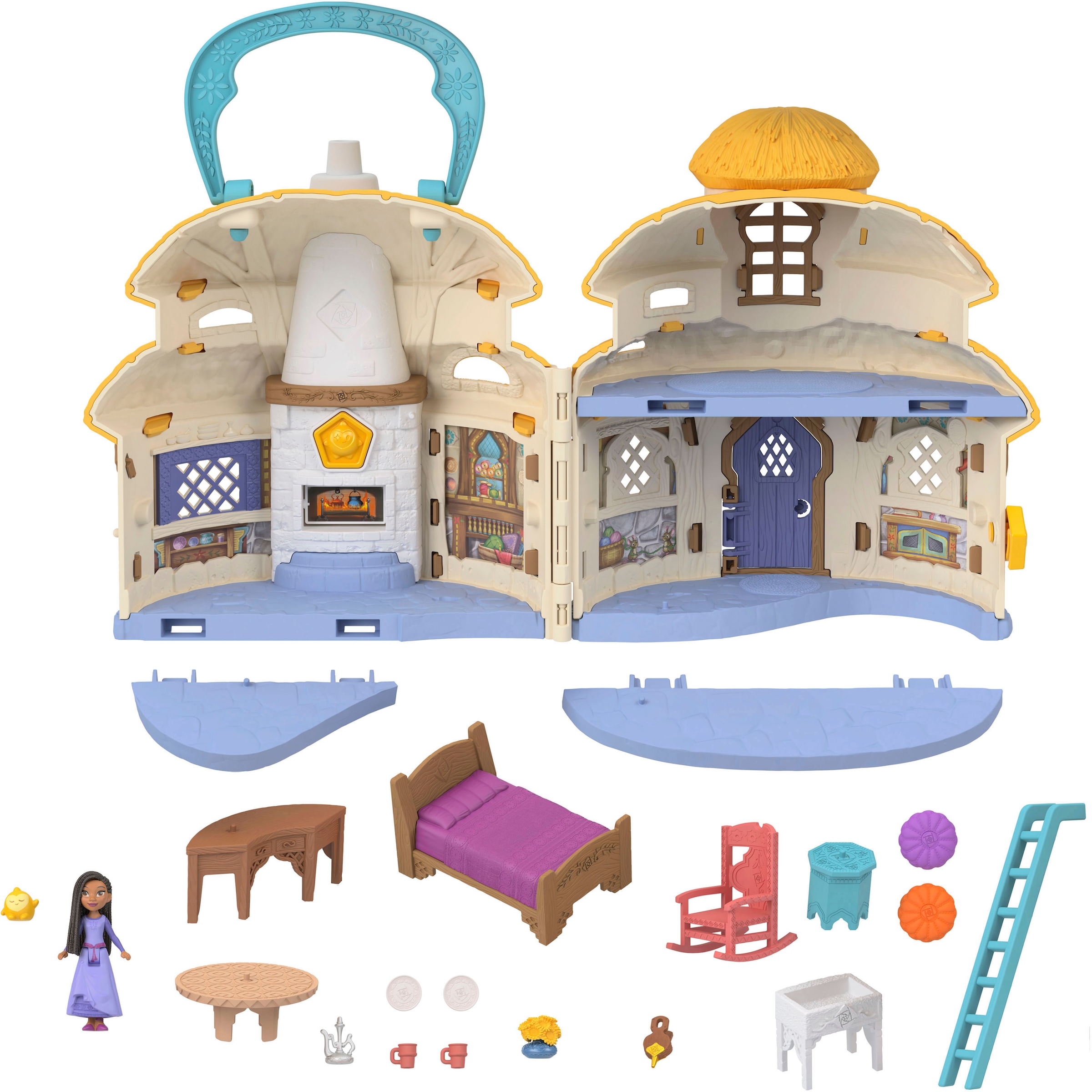 Mattel® Spielwelt »Disney Wish, Asha von Rosas Cottage«, inklusive Minipuppe