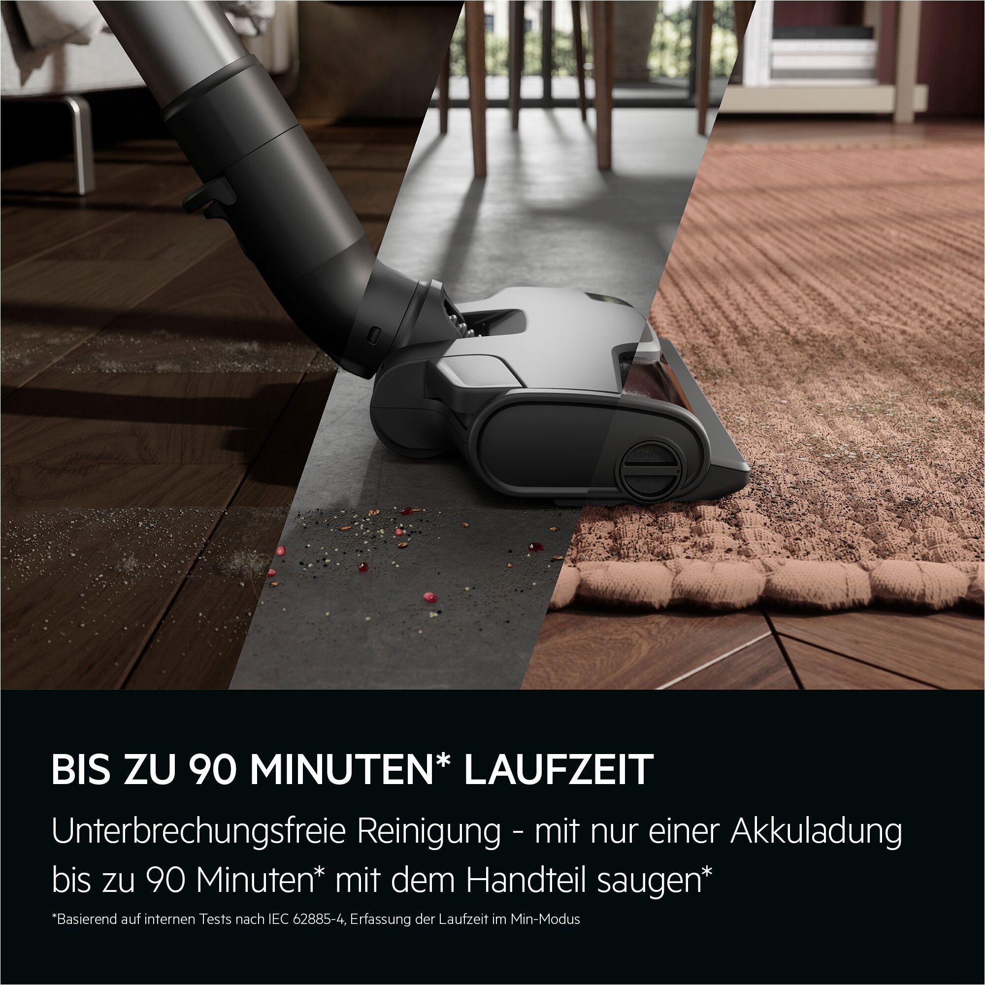 AEG Akku-Hand-und Stielstaubsauger »ULTIMATE 8000 (AP83AB25DG), beutellos, mit Absaugstation«, Hygienische Absaugung des Staubbehälters ohne Kontakt mit Schmutz