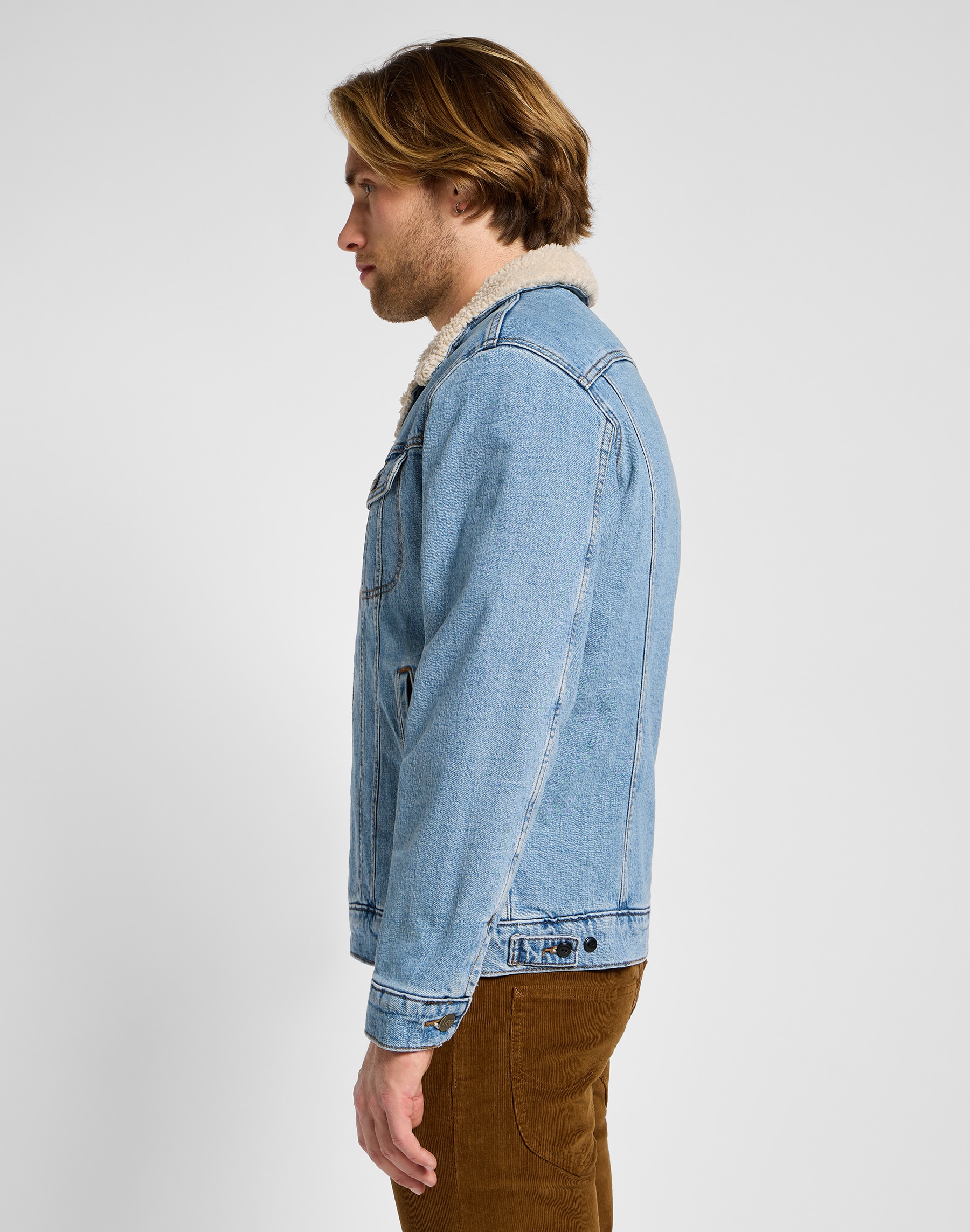 Lee® Jeansjacke »SHERPA JACKET«, mit Knopfleiste
