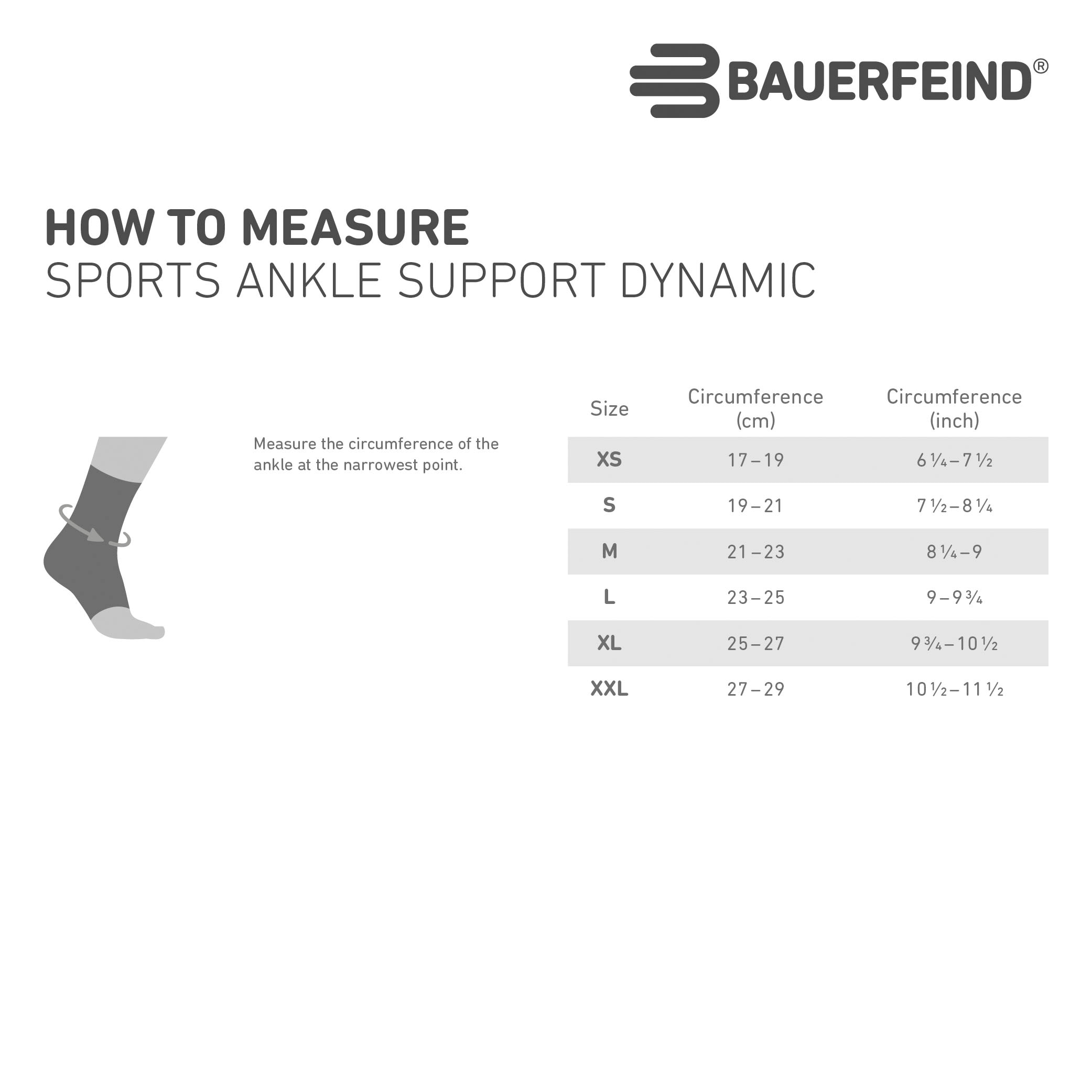 Bauerfeind Sprunggelenkbandage »Ankle Support DYNAMIC«