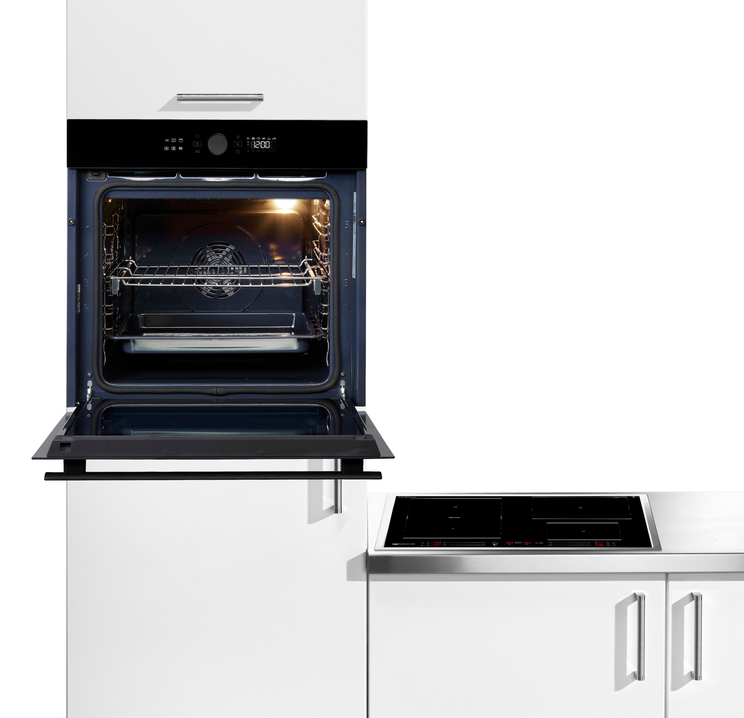 BAUKNECHT Backofen-Set »BAKO 940 Airfry Flex« mit Teilauszug Set, 2 Stk. tlg. AirFry-Funktion – die gesündere Alternative zur Fritteuse