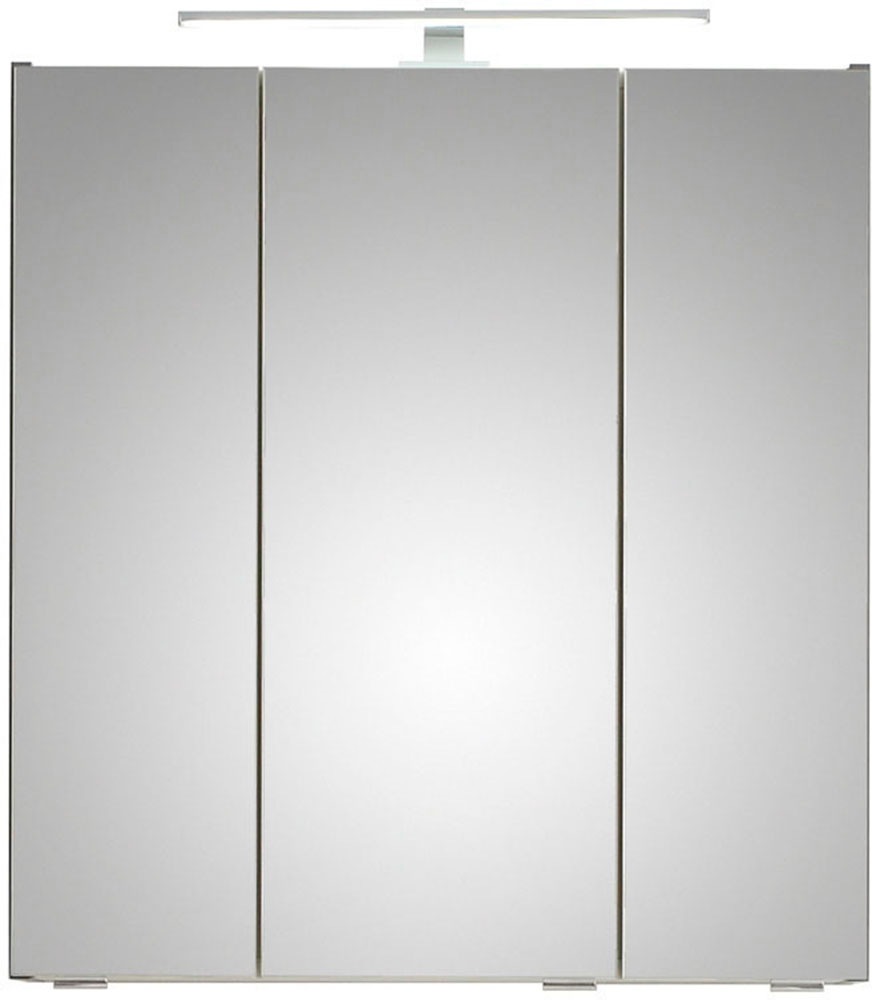 Saphir Badmöbel-Set »Quickset 5-teilig, Waschbeckenunterschrank mit LED-Spiegelschrank« 6 Stk. tlg.