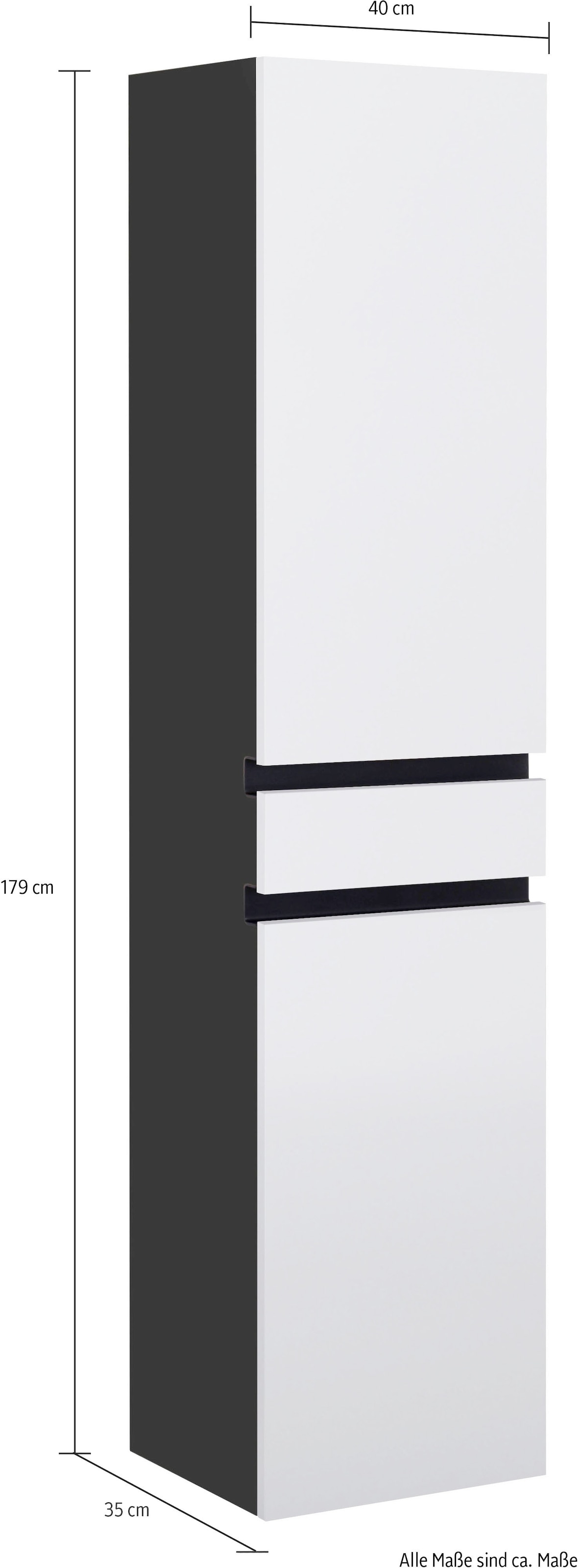 MARLIN Hochschrank »3510clarus«, 40 cm breit, Soft-Close-Funktion,  vormontierter Badschrank, Badmöbel online kaufen