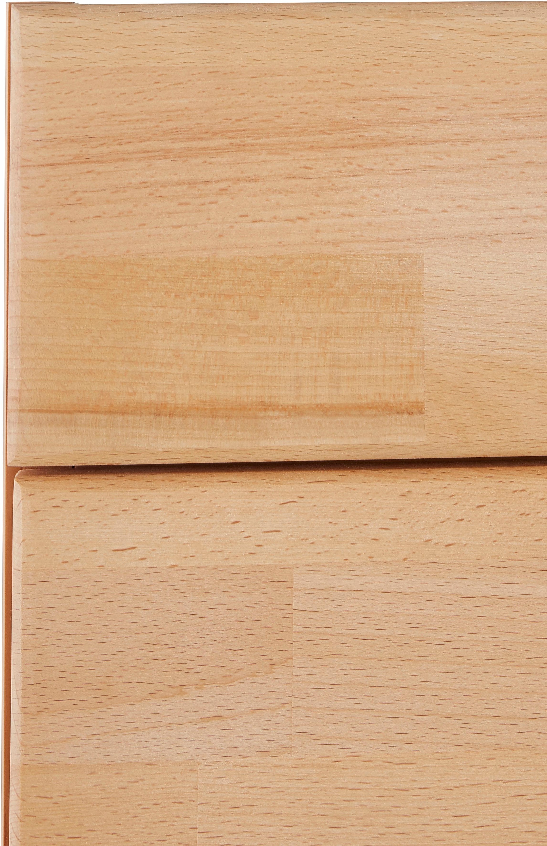 Home affaire Sideboard »Ribe,200cm breit,40 cm tief,4 Schubladen Oberplatte aus Glas«, Kernbuche massiv, Holzwerkstoff, 4Türen,4 Schubladen, Griffmulden