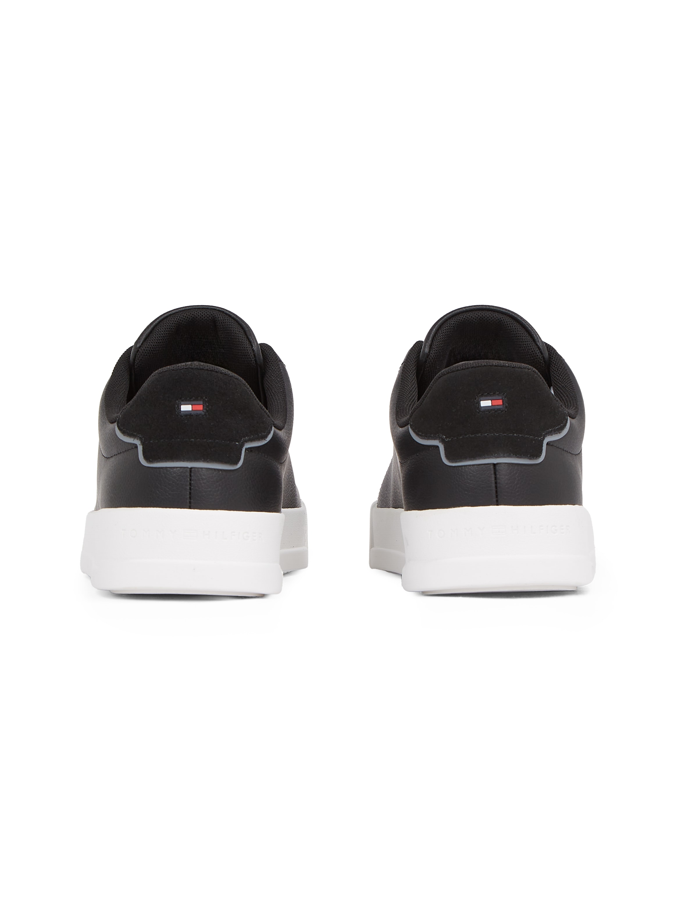 Tommy Hilfiger Sneaker »TH COURT LTH DETAIL ESS«, Freizeitschuh, Halbschuh, Schnürschuh mit seitlichem Logoschriftzug