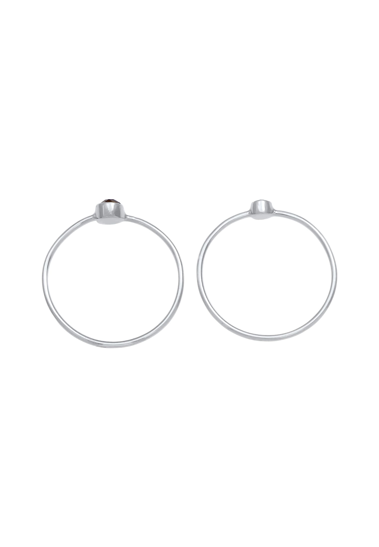 Elli Ring-Set »Ring Schwarz Kristalle (2 tlg) 925 Silber«