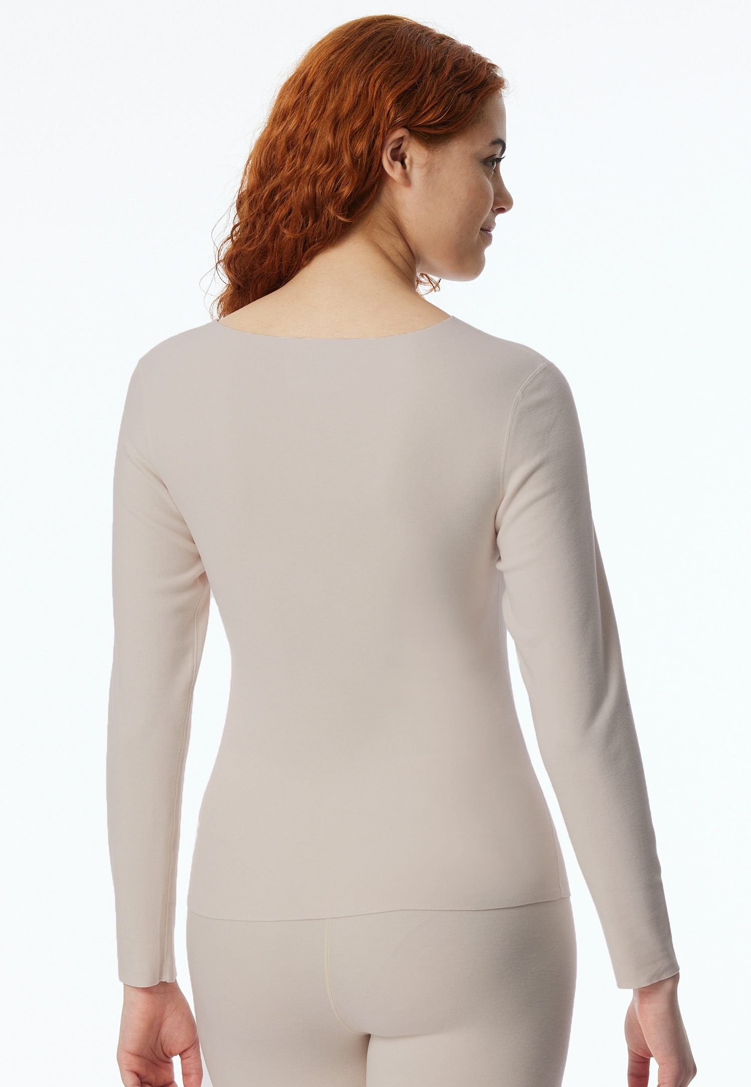 Schiesser Langarmshirt »"Invisible Soft Warming"«, mit offen geschnittenen Kanten und flachen Nähte