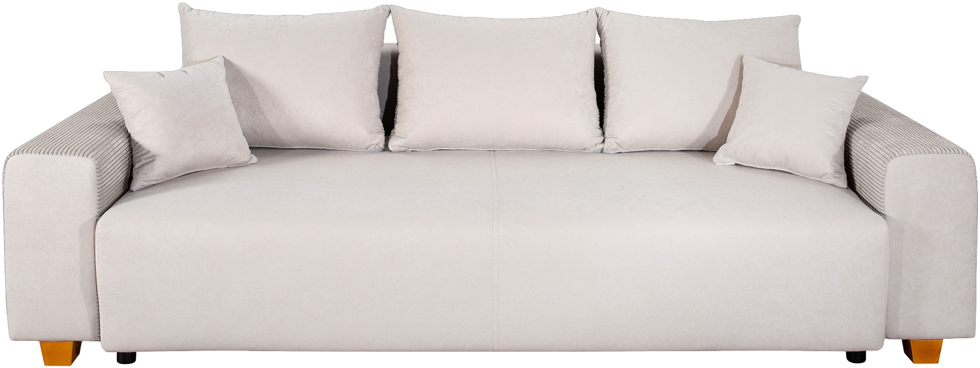 COLLECTION AB Schlafsofa »Yves, Liegefläche (B/T): 142/194 cm«, inkl. Bettfunktion, Bettkasten, Federkern & Zierkissen