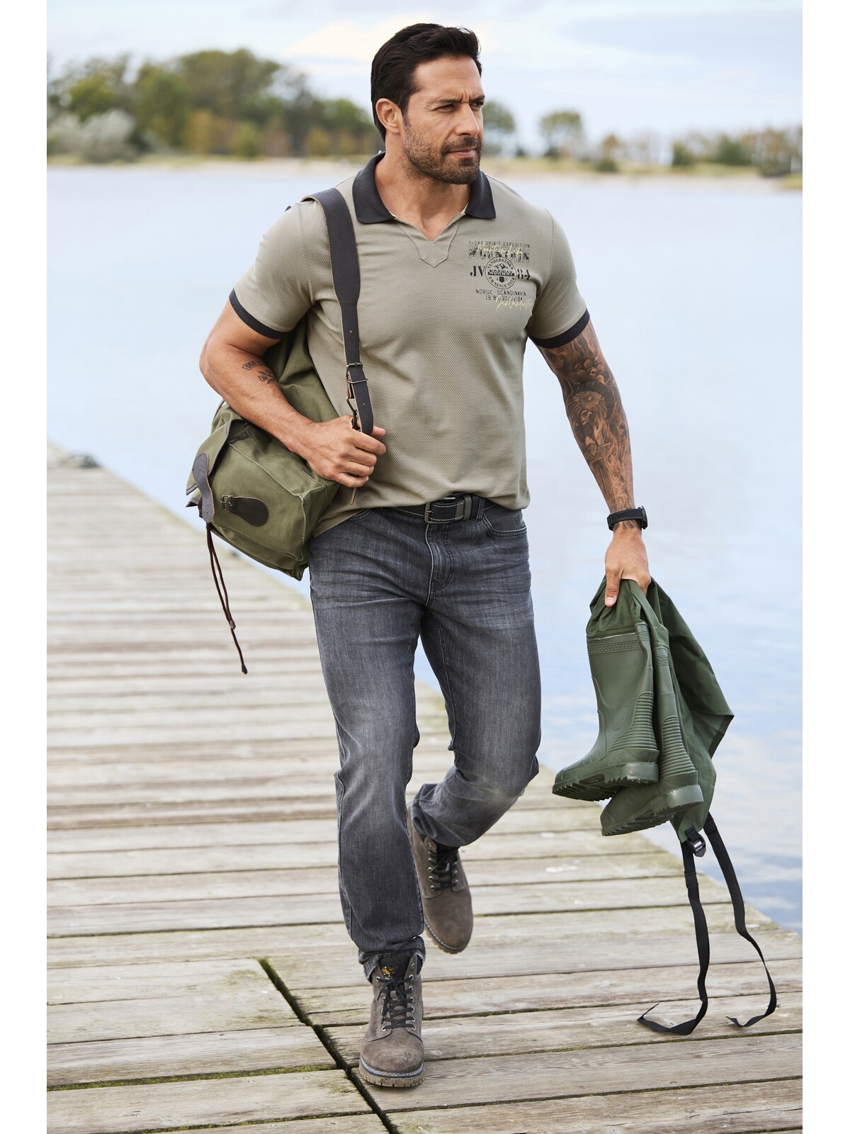 Jan Vanderstorm Poloshirt »Poloshirt VOLKUR«