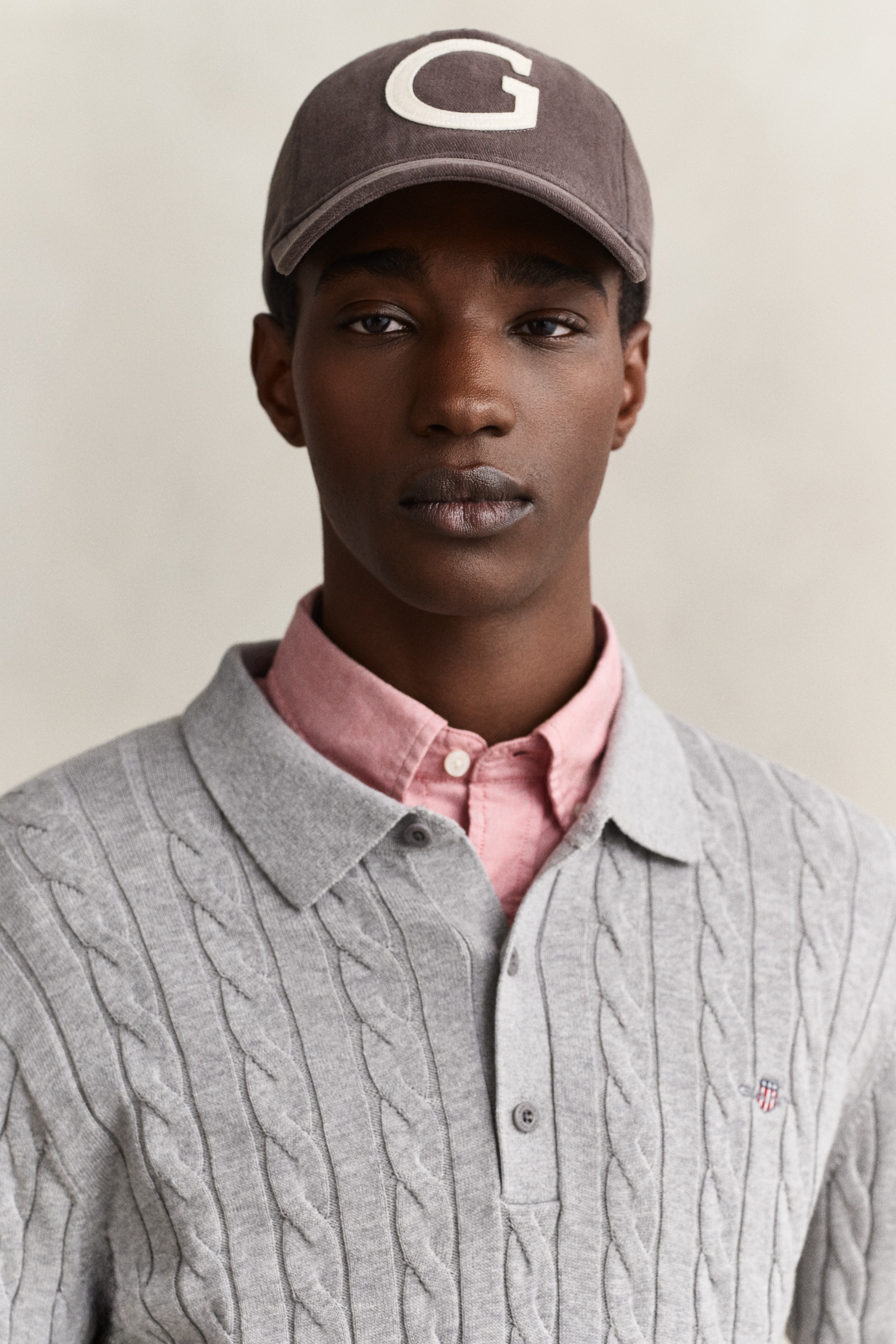 Gant Polokragenpullover »COTTON CABLE POLO« Regular fit mit Polokragen