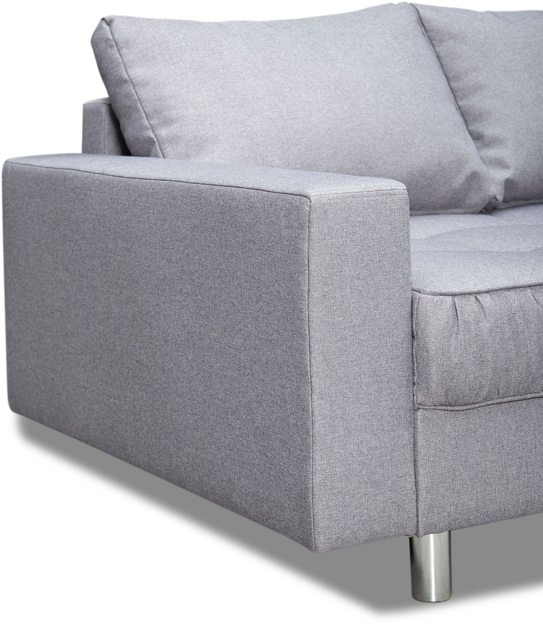 COLLECTION AB Ecksofa »Cannes L-Form«, mit Hocker, inkl. Schlaffunktion