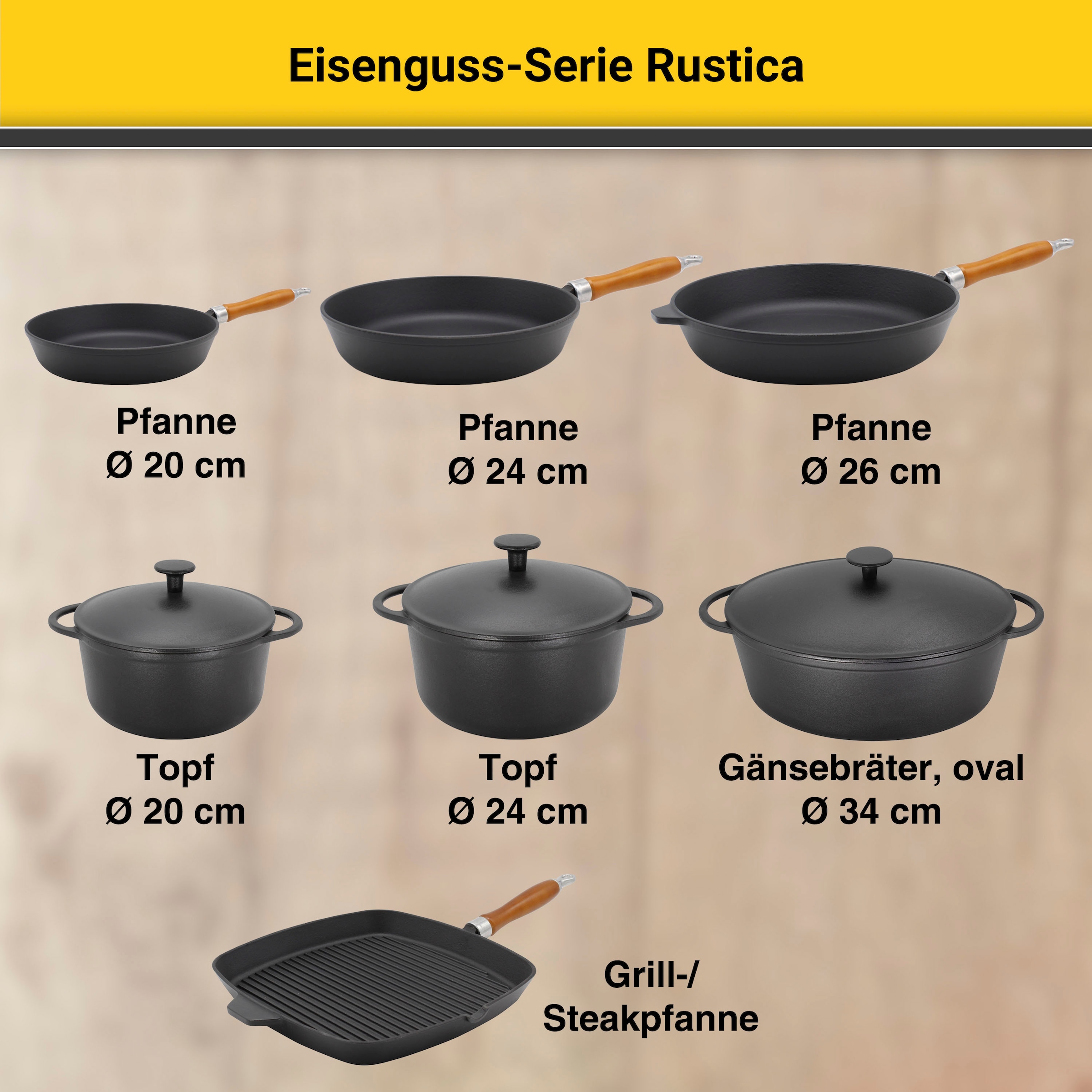 Shop 7,5 bestellen »Rustica«, Krüger Eisenguss-Emaille, Bräter im Liter, OTTO Induktion Online