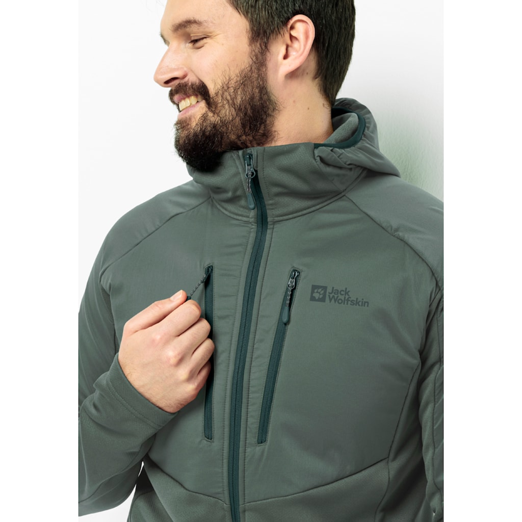 Jack Wolfskin Kapuzenfleecejacke »ALPGRAT PRO INS FZ M«, mit Kapuze