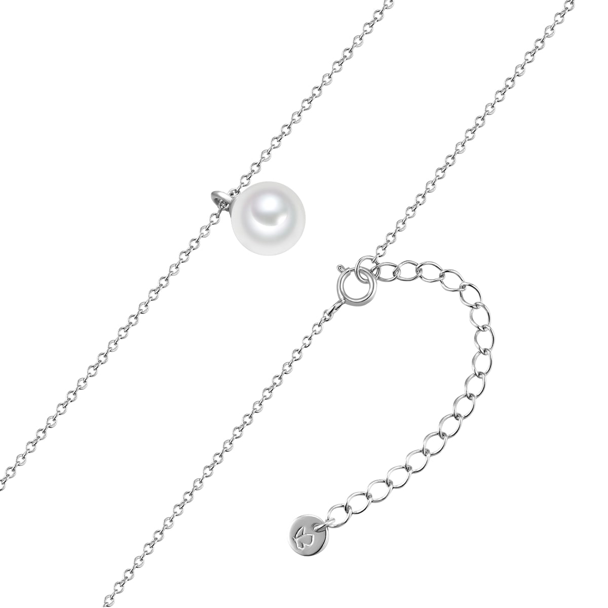 Glanzstücke München Kette mit Anhänger »GSM1968«, (1 tlg.), aus Sterling Silber