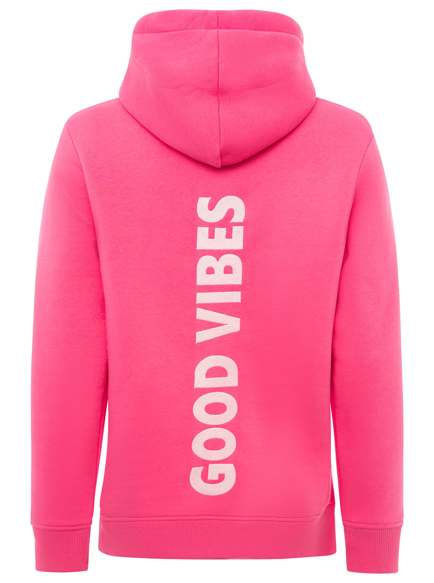 Zwillingsherz Hoodie »"Good Vibes"«, gestickter Schriftzug, Kapuze, Langarm, Kängurutasche, Kordelzug
