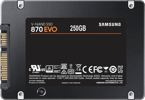 Samsung interne SSD »870 EVO«, 2,5 Zoll, Anschluss SATA III