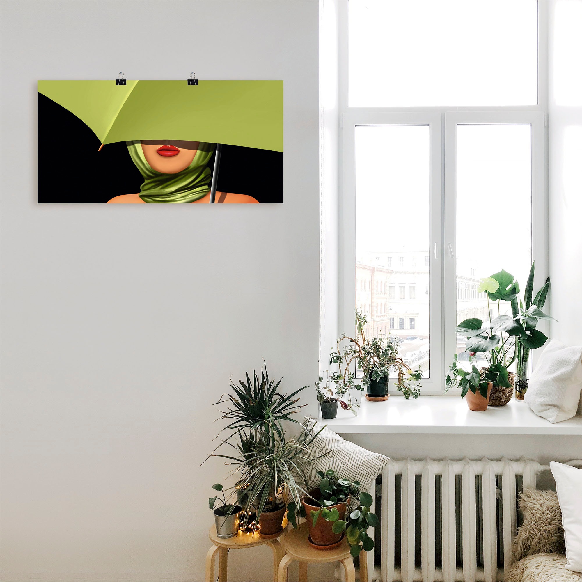 Artland Wandbild »Rote Lippen«, Mode, (1 St.), als Leinwandbild, Poster, Wandaufkleber in verschied. Größen