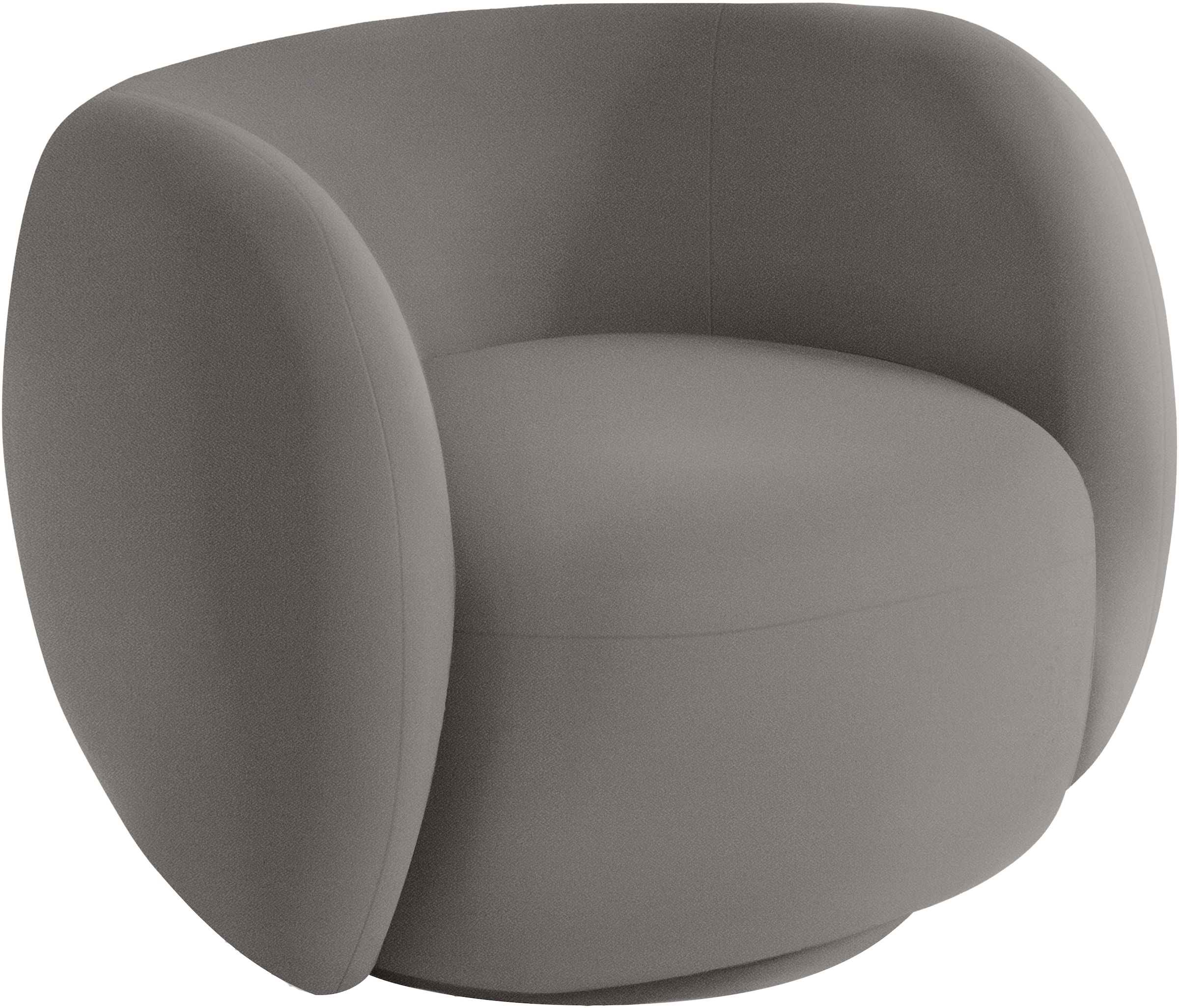 homsy by Ana Johnson Sessel »Pebbla, exklusiver, formschöner Designsessel, Drehsessel« Mit oder ohne Drehfunktion, in Luxus-Microfaser oder Chenille