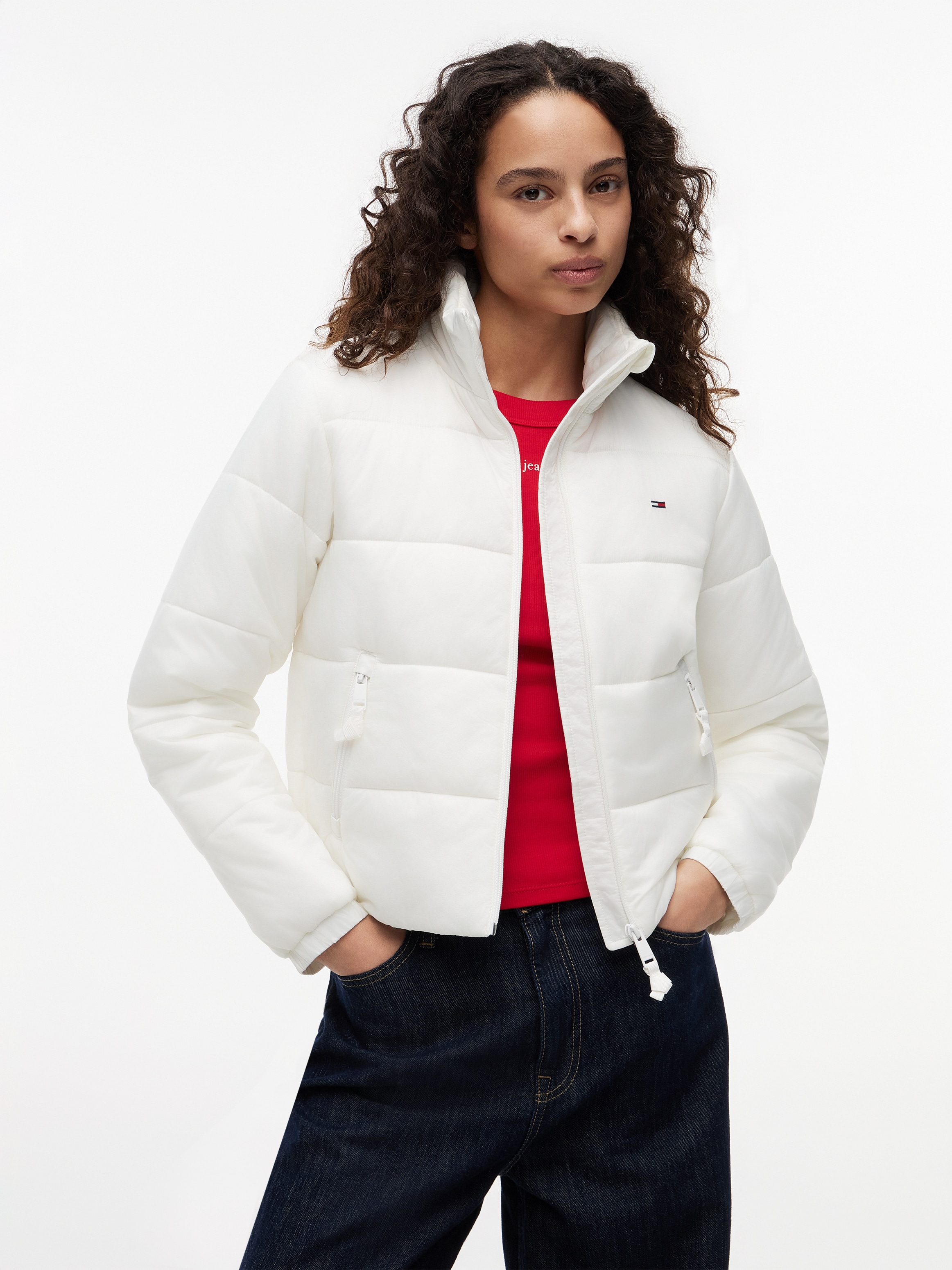 Tommy Jeans Steppjacke »TJW REG PADDED JACKET« Steppware, Reißverschlusstaschen, Stehkragen
