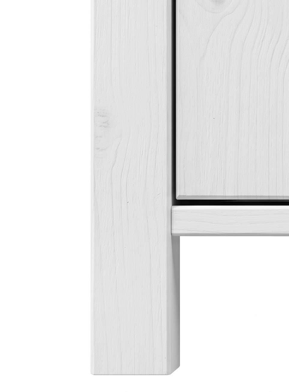 OTTO home Vitrine »Mikkeli Glasvitrine mit 1 Schubkasten, Knopfgriffen aus Metall« aus massiver FSC®-zertifizierter Kiefer, moderner Landhausstil