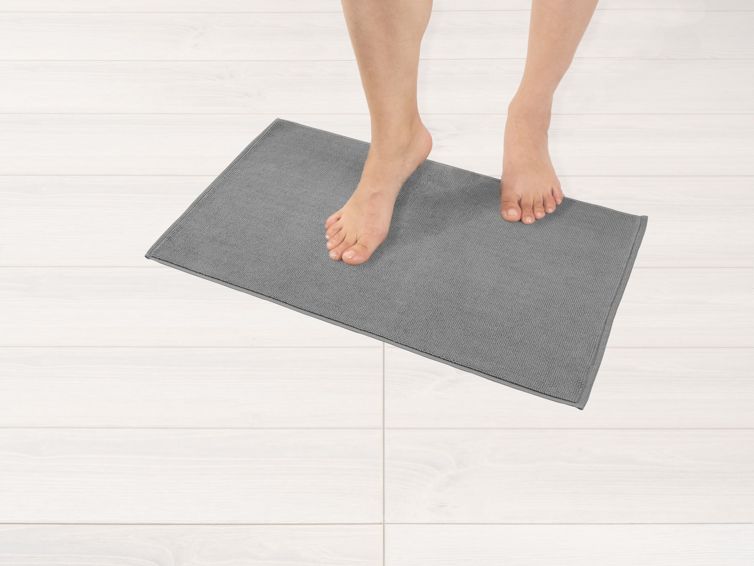 HAMMETEX Badematte »rutschfeste Badvorleger« Höhe 7,5 mm rutschhemmend beschichtet strapazierfähig einfarbig, 100% Baumwolle, in 2 Größen erhältlich