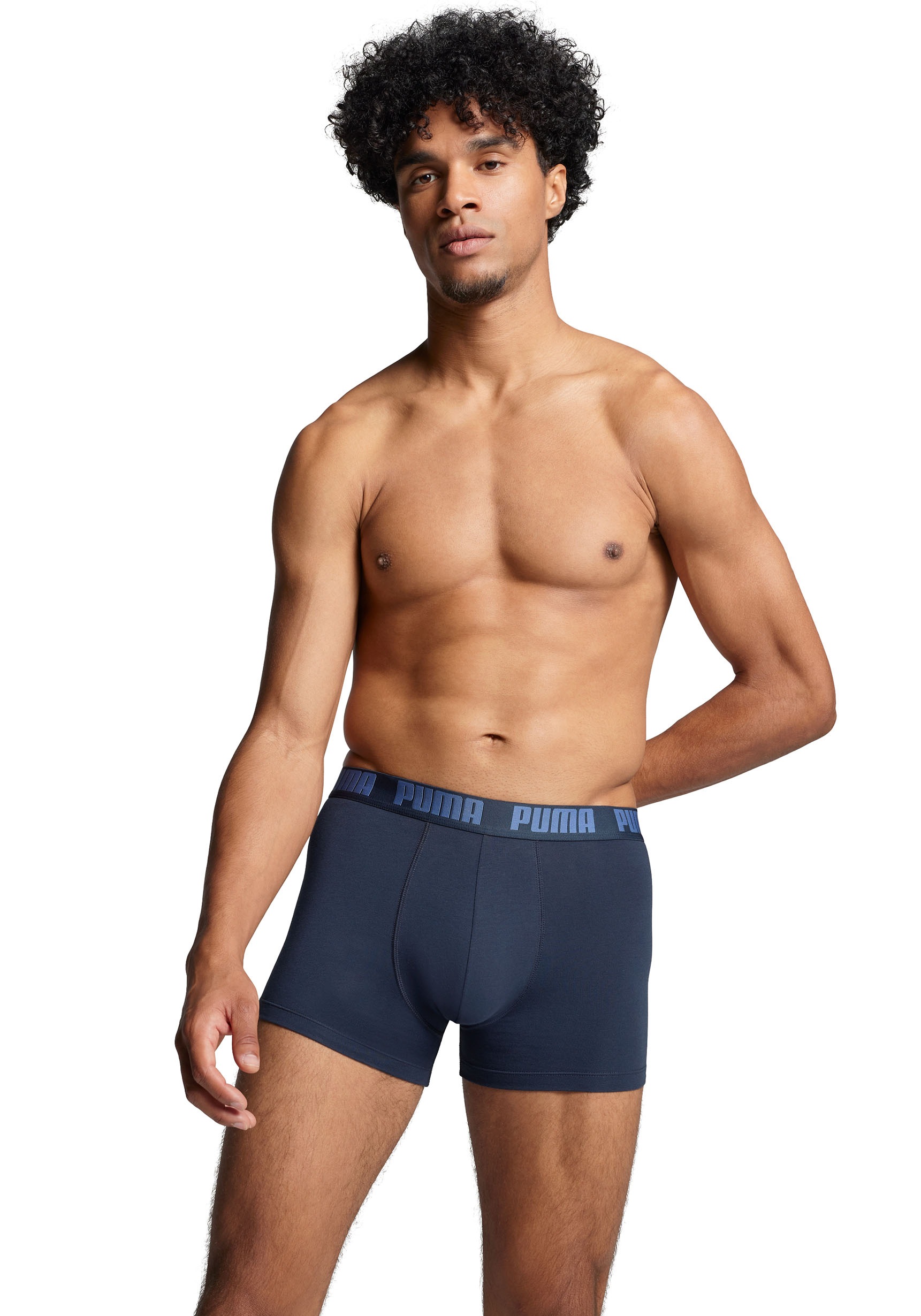 PUMA Boxer, (Packung, 2er-Pack), mit Logo Webbund