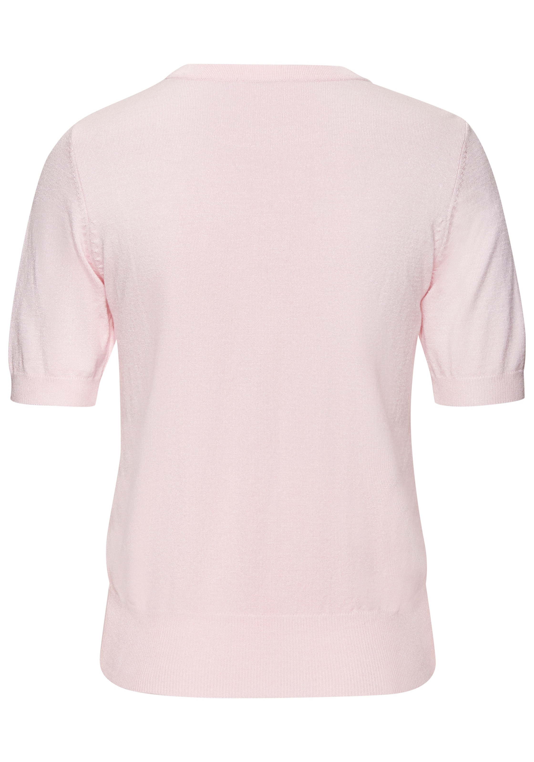 LASCANA Kurzarmpullover in Feinstrick-Qualität, T-Shirt Pullover, basic